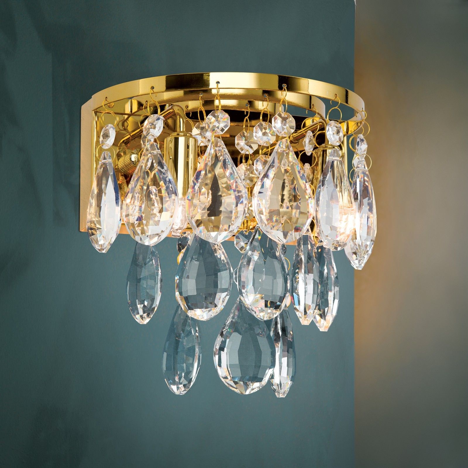 Wall light CELESTE, 3-lamps, gold