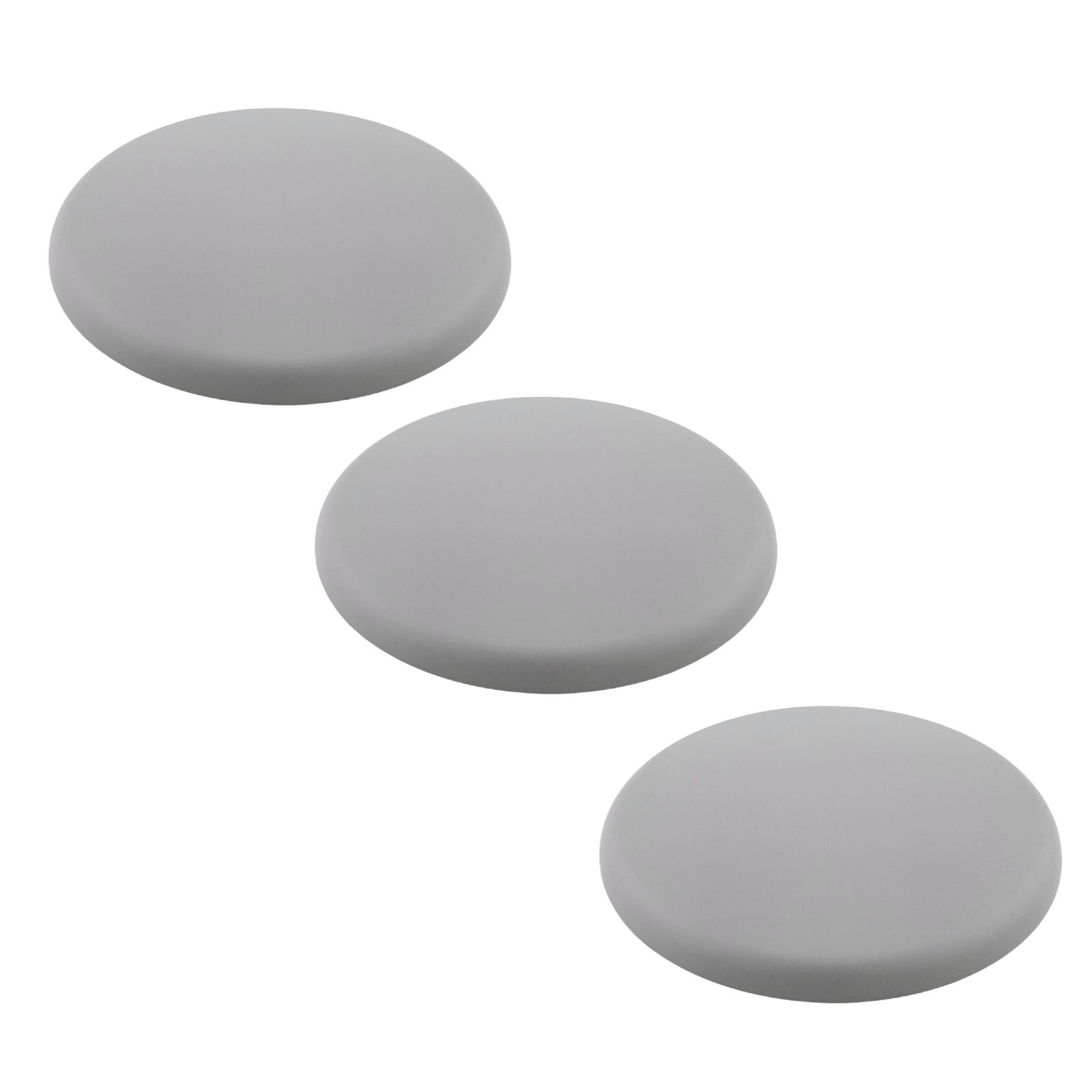 Cover box set 3 pieces, Ø 135 mm, flat, grey