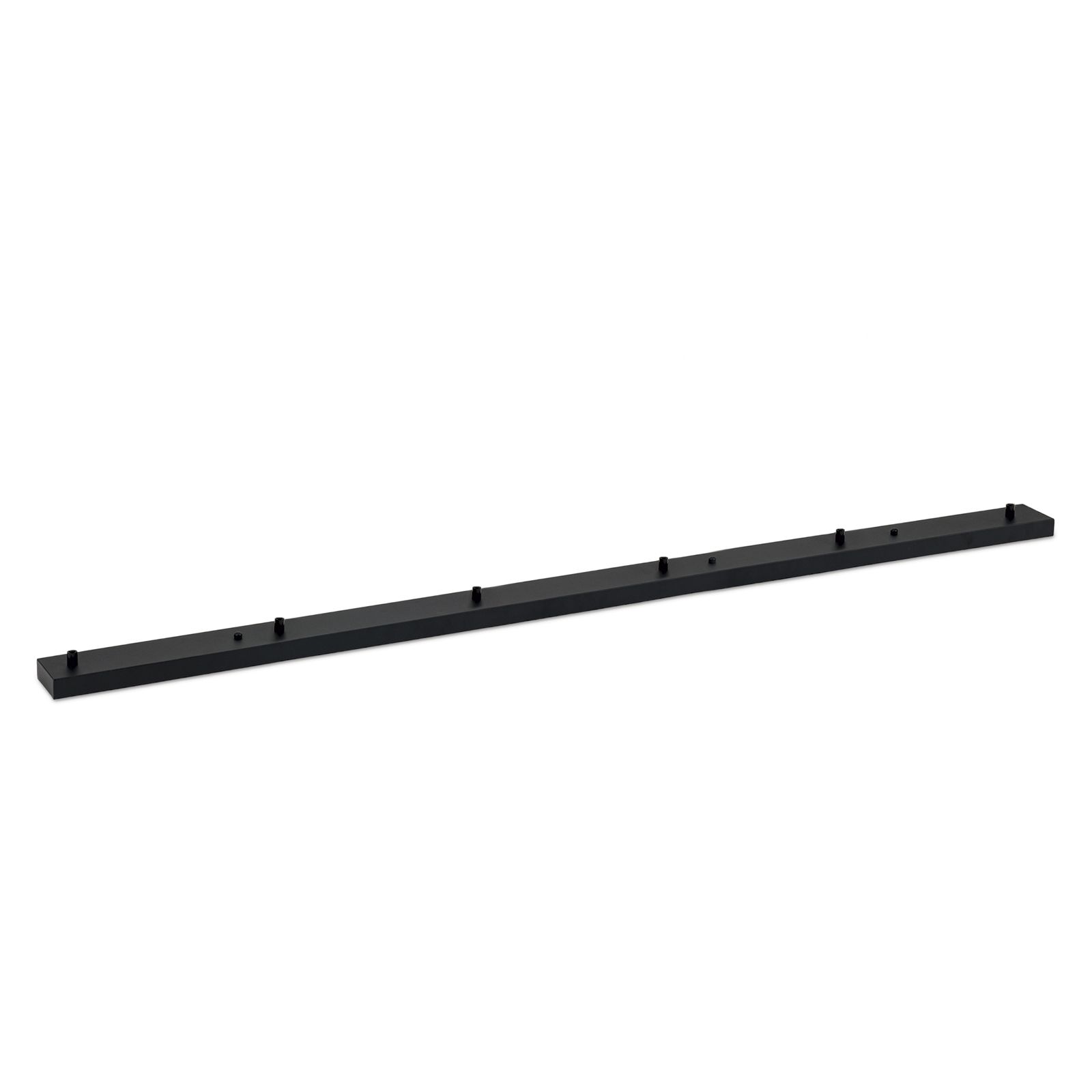 Lamp canopy, 1500x100mm, 6 outlets, black