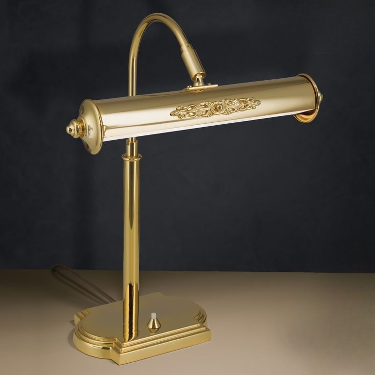 Stolní lampa BILDERLEUCHTE s dekorativními prvky, zlatá