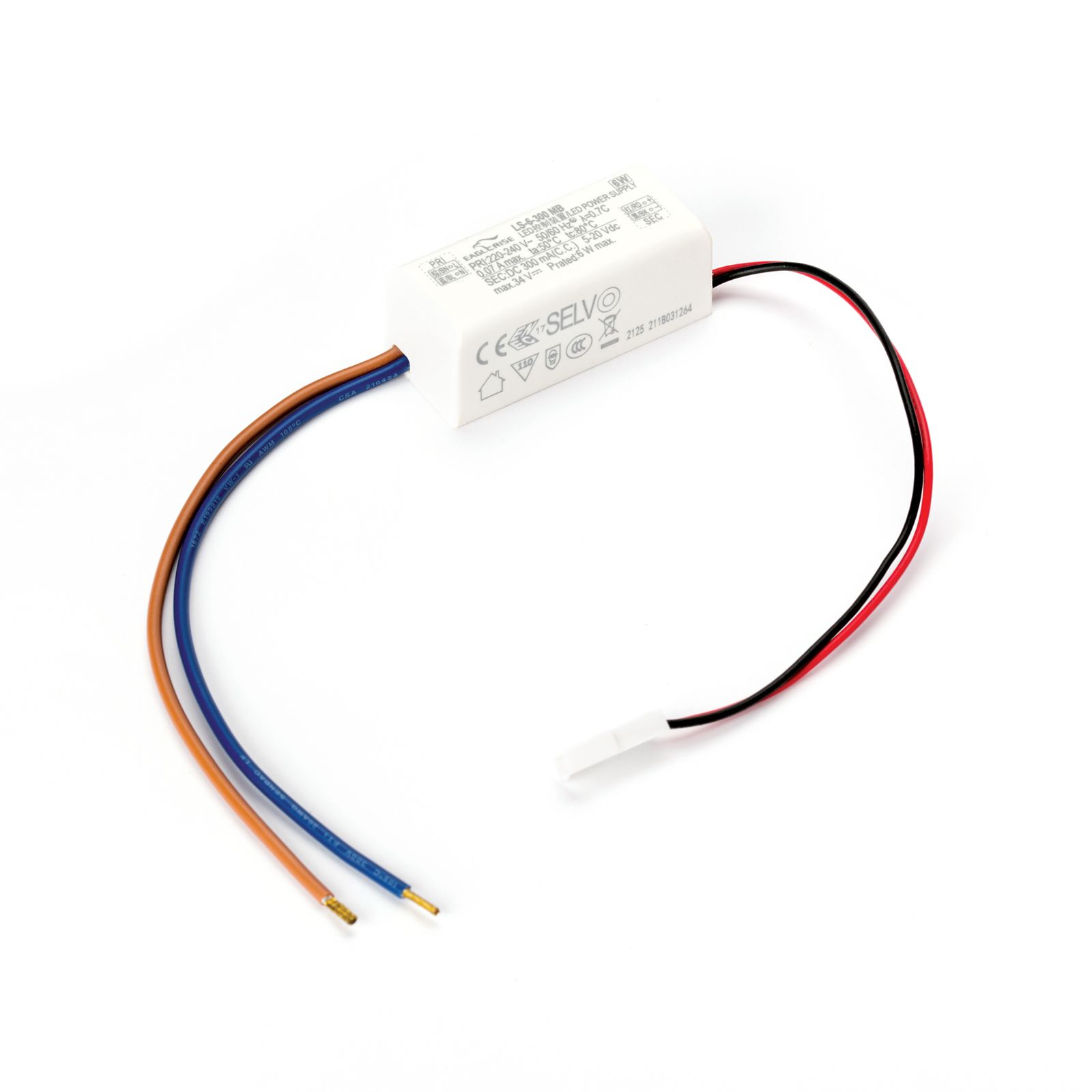 Driver 6,3b EAGLERISE LS6-300MB 300mA 6W, nicht dimmbar