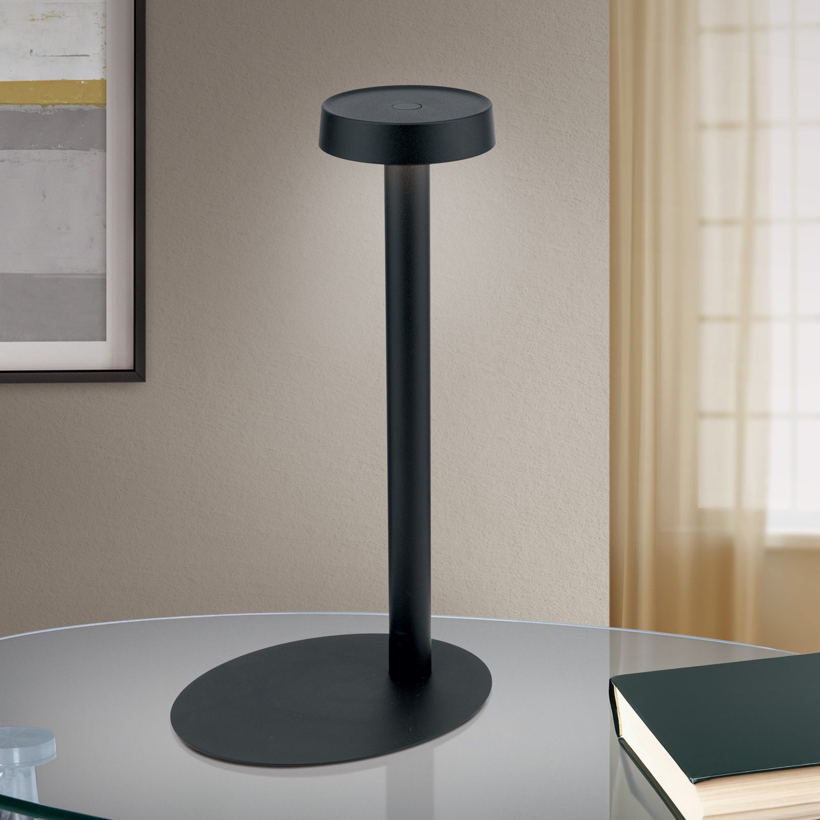 LED Akku Tischleuchte ILLUMI, schwarz