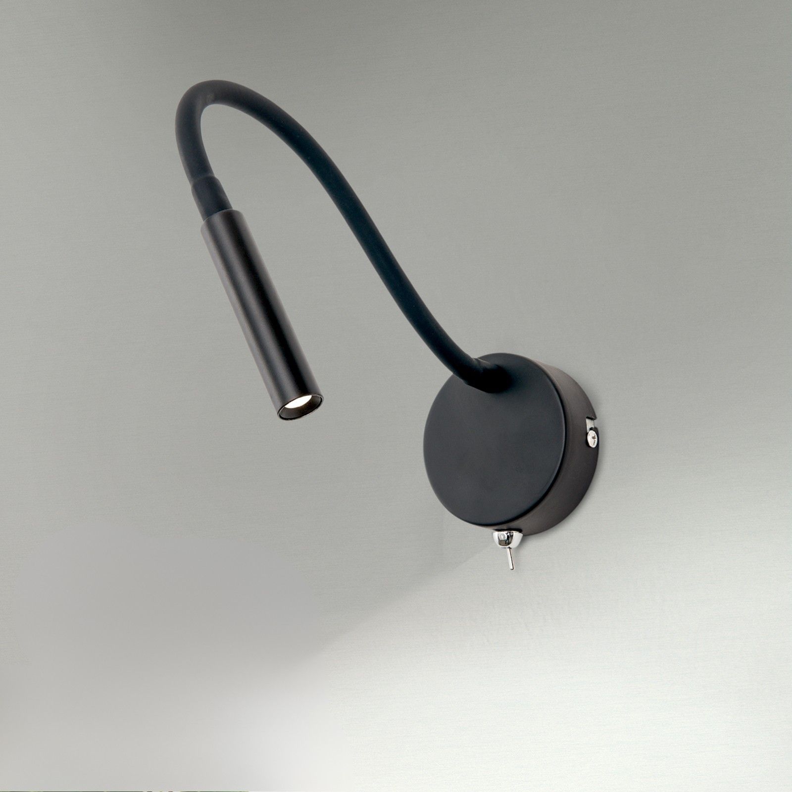 LED reading light FLEXI, black finish