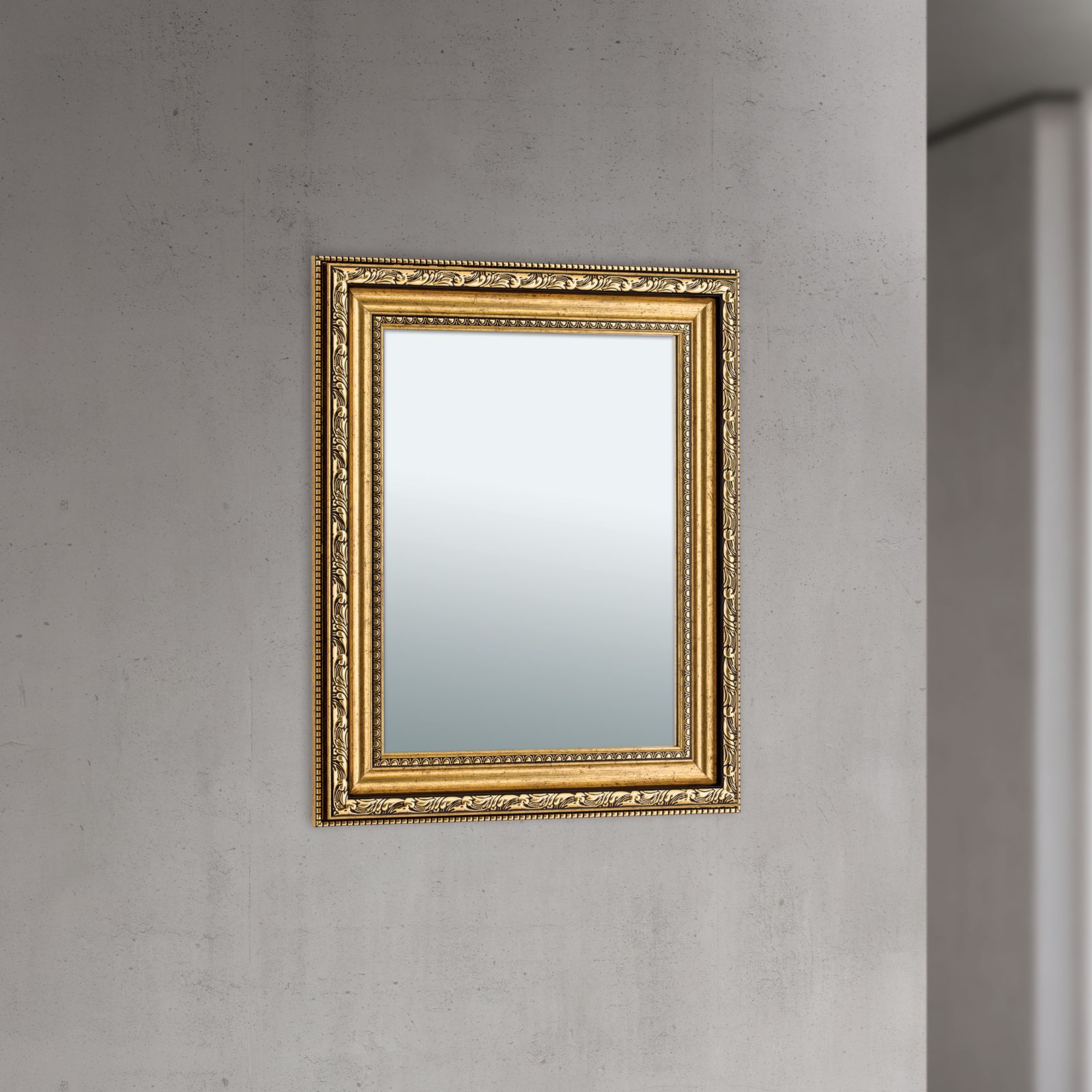 Spiegel ELISA, 54x44cm, Antik-Gold