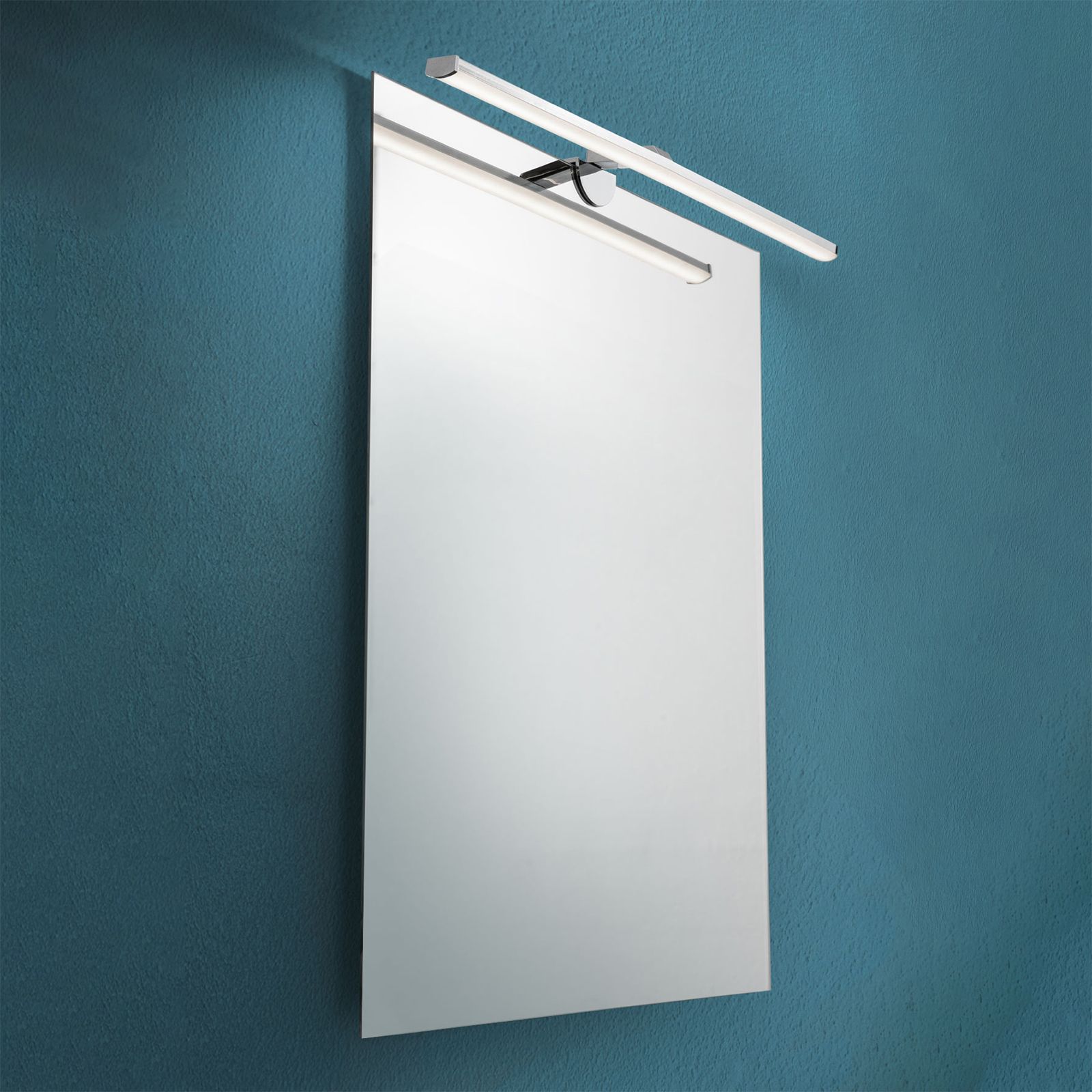 LED mirror luminaire ARGO, chrome, 50cm