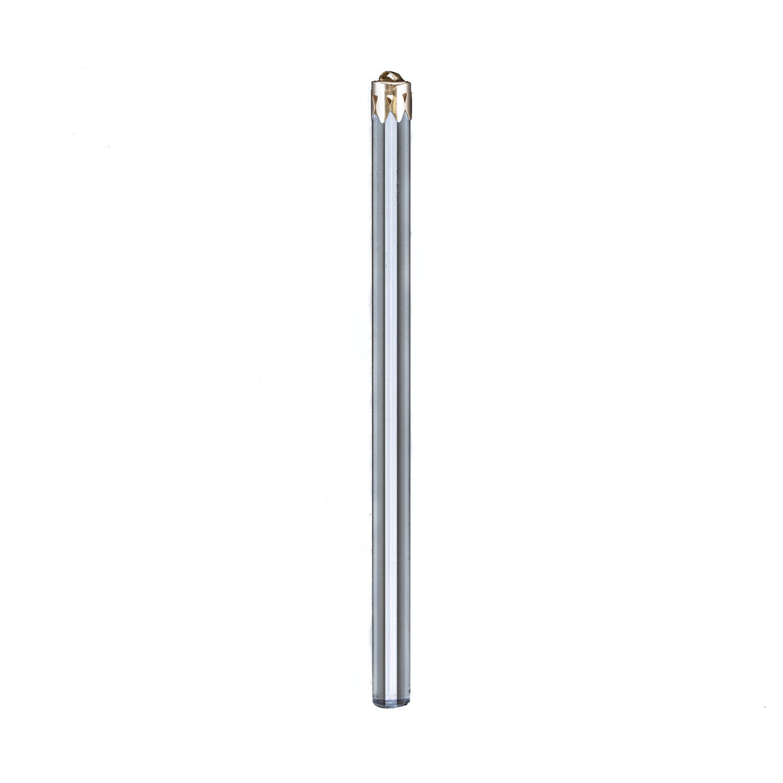 Kronleuchterbehang Glasstab, 1 Ende, 100mm, Klar
