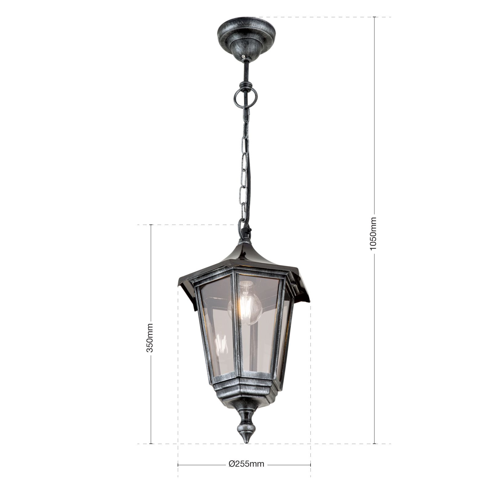 Silver lantern deals pendant light