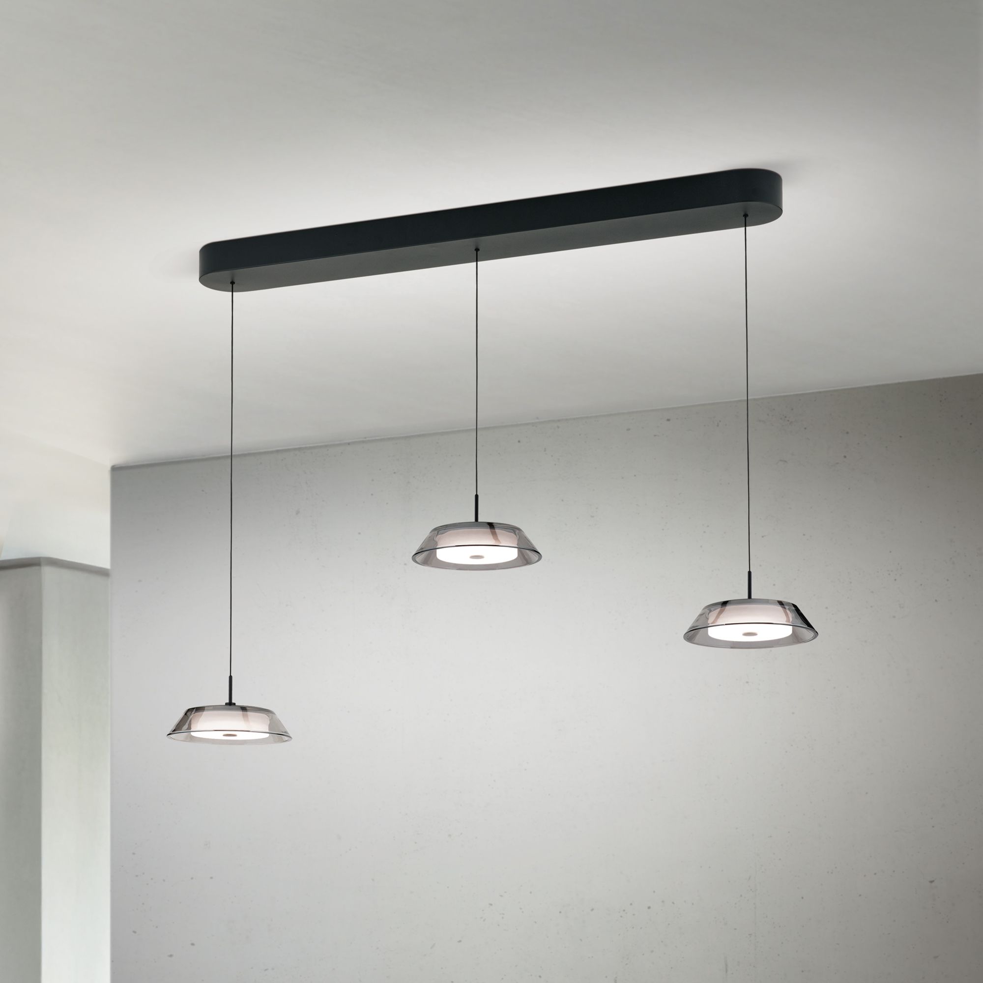 LED Hängeleuchte LIMENI, 3-flammig, schwarz