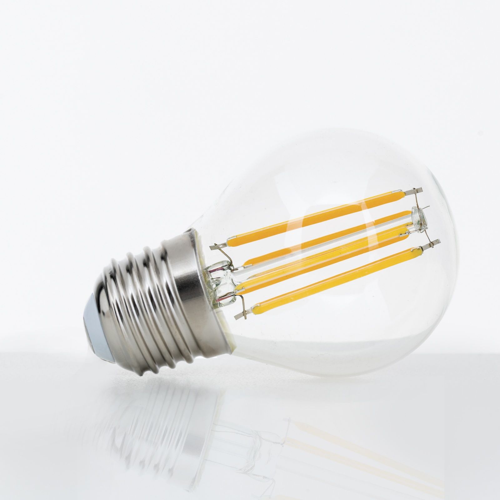 LED Drop Light Bulb, E27, 4,5 Watt, clear
