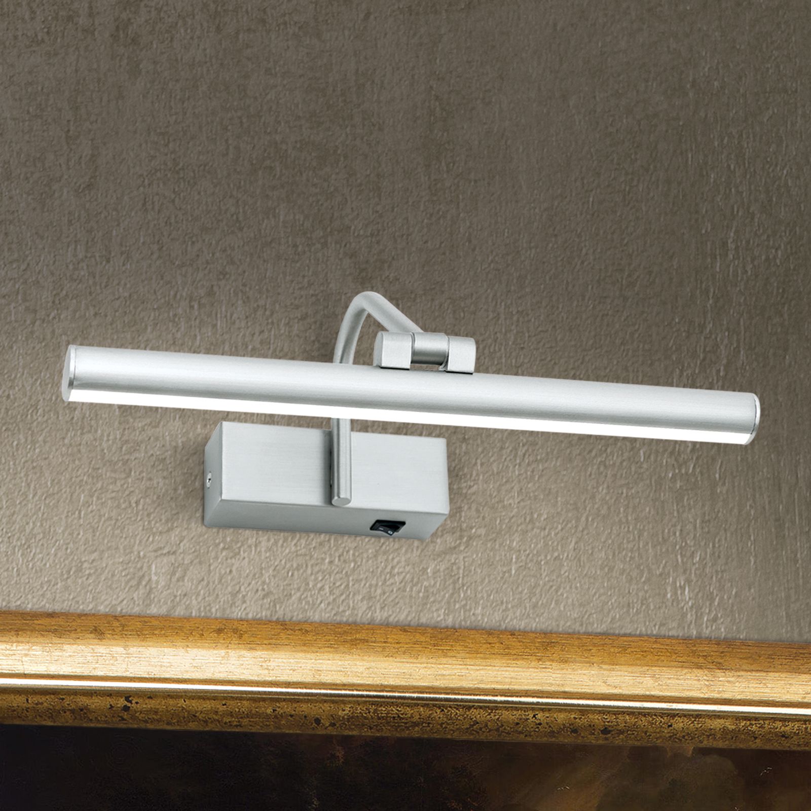 LED Picture light PORTRAIT, 6W, satin chrome finish