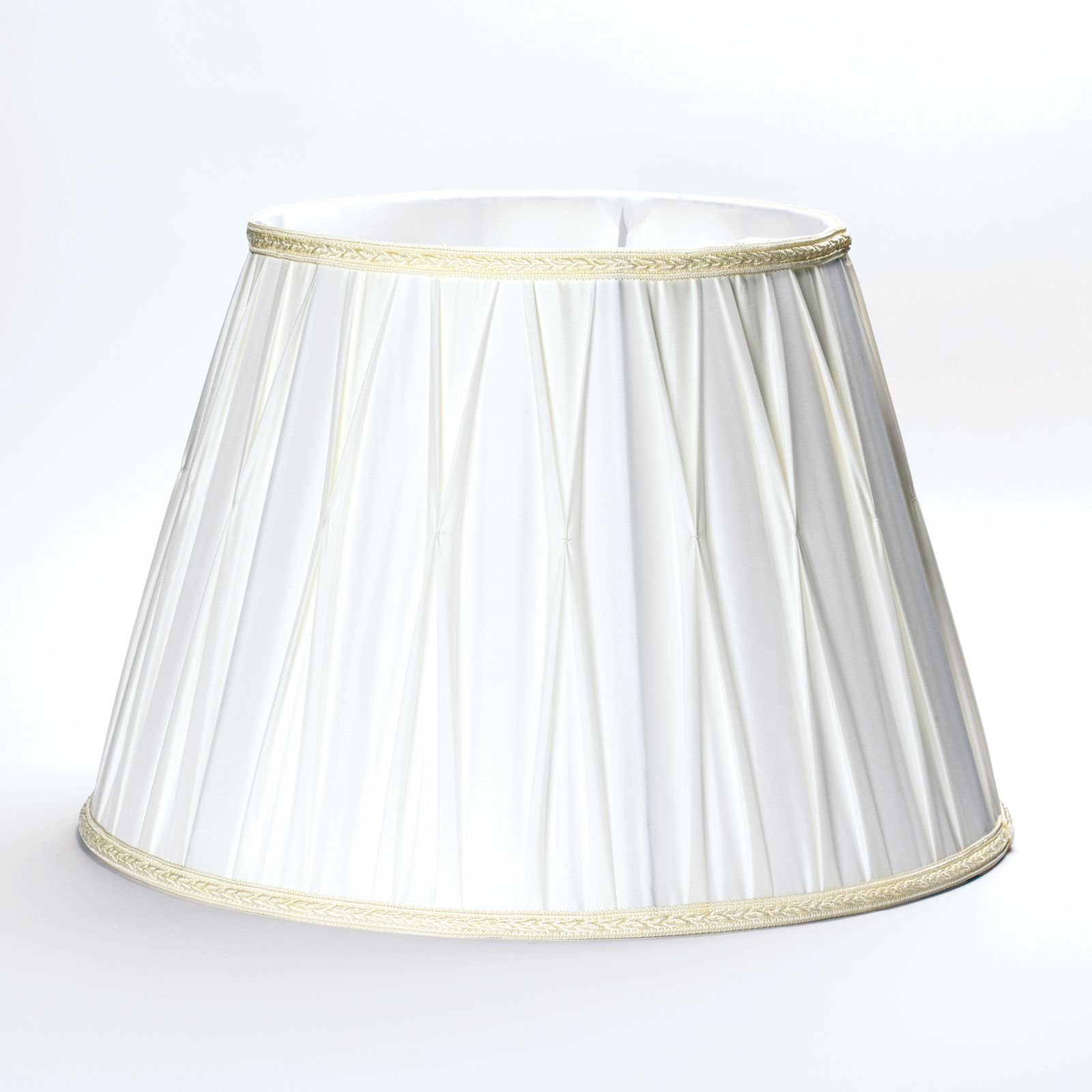 Lampenschirm Stoff 4-4467, Ø 405 mm, Creme-Weiß