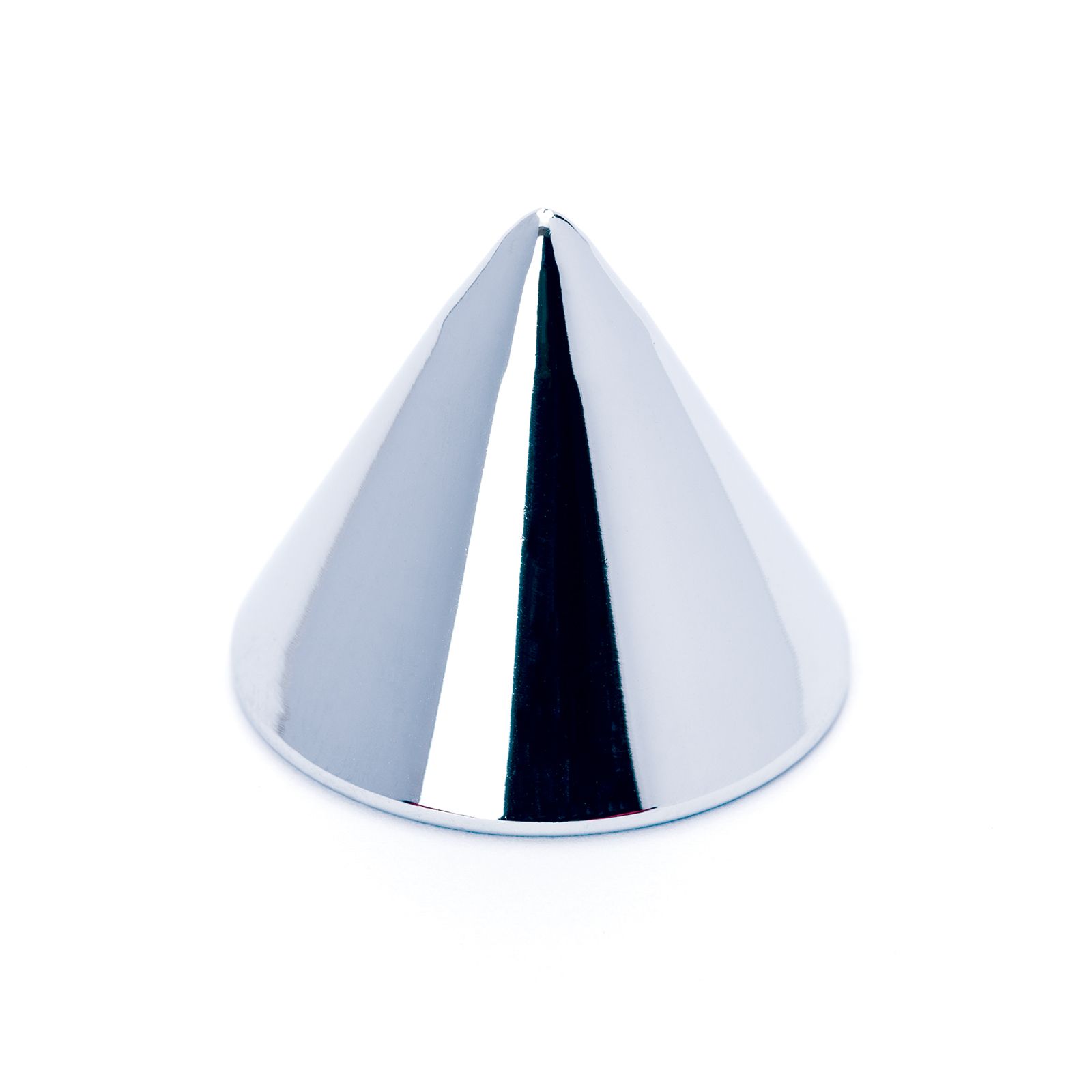 Cone button, thread M10x1, chrome
