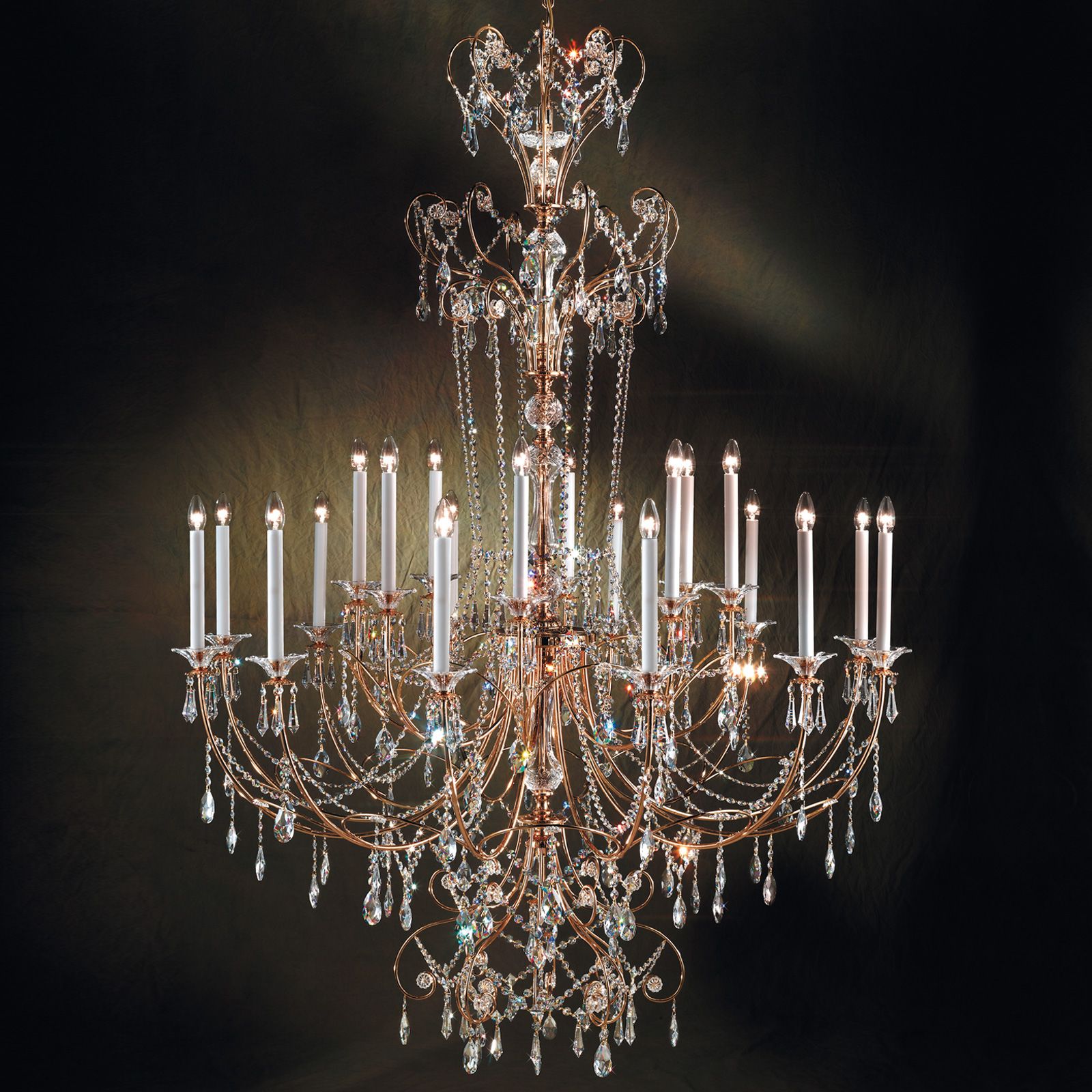 Chandelier KATHARINA, 20-flames, gold