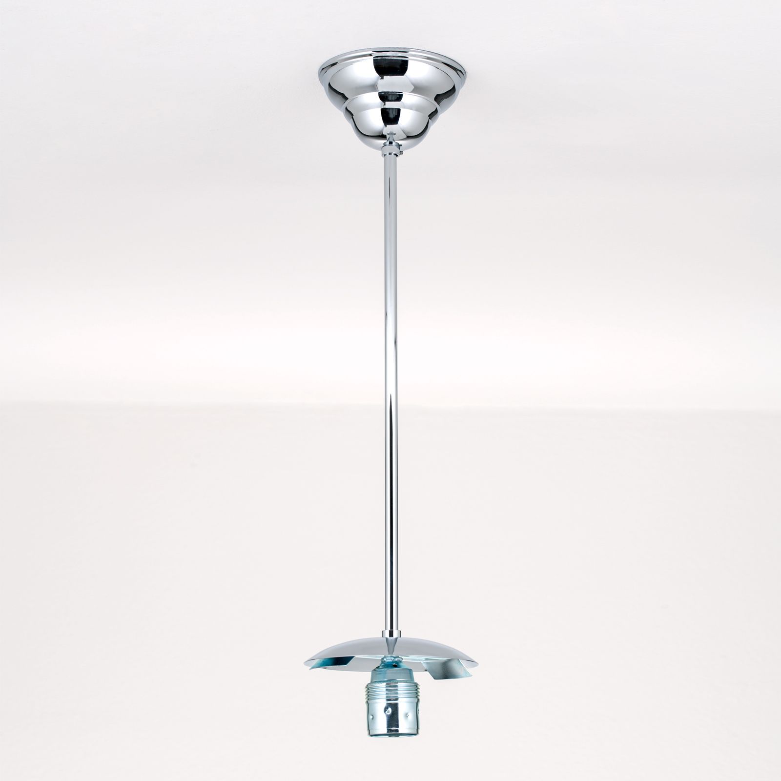 Pendenaufhängung für Gläser mit 10 cm Lochöffnung, 40 cm, Chrom