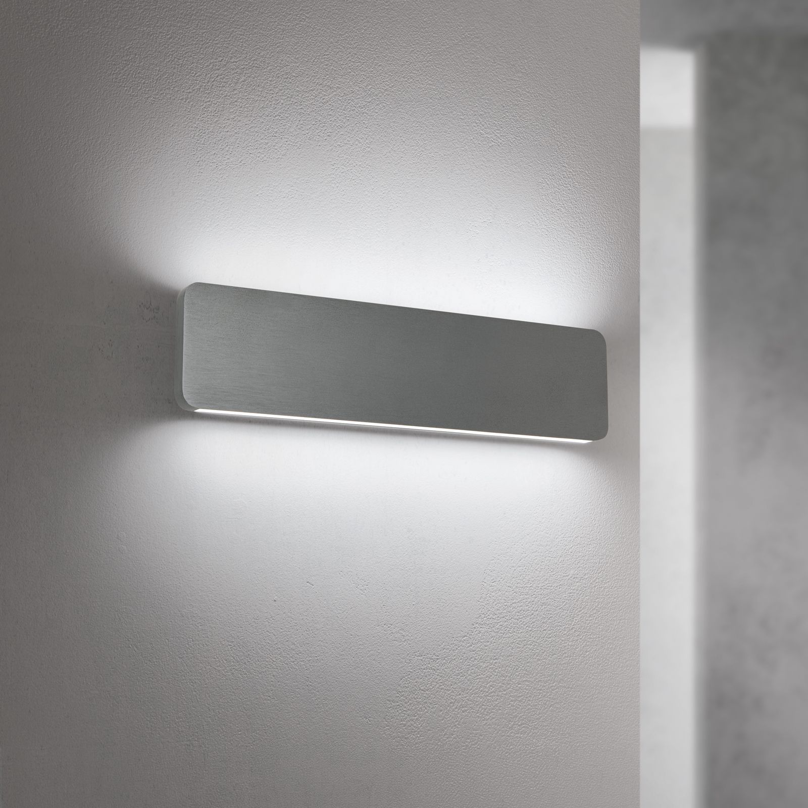 KRESK LED wall light, dark nickel