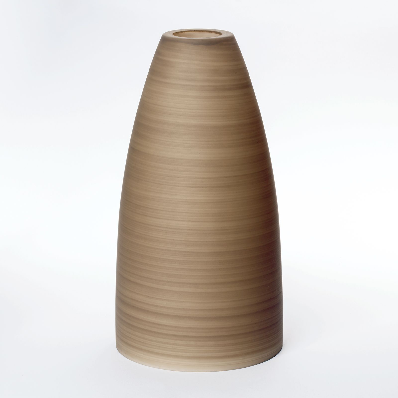 Glass lampshade CONE 6-1545, Ø 150 mm, decor marron