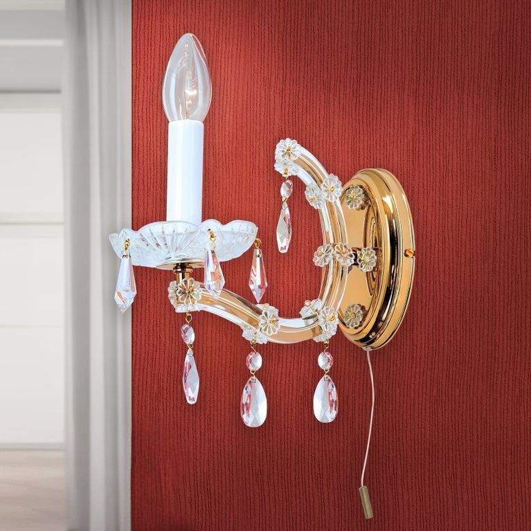 Wandleuchte MARIA THERESIA, 1-flammig, Gold