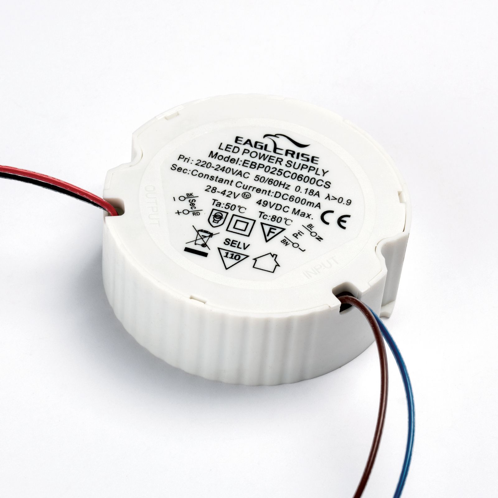 Driver 25e EAGLERISE EBP025C0600CS 600mA, nicht dimmbar