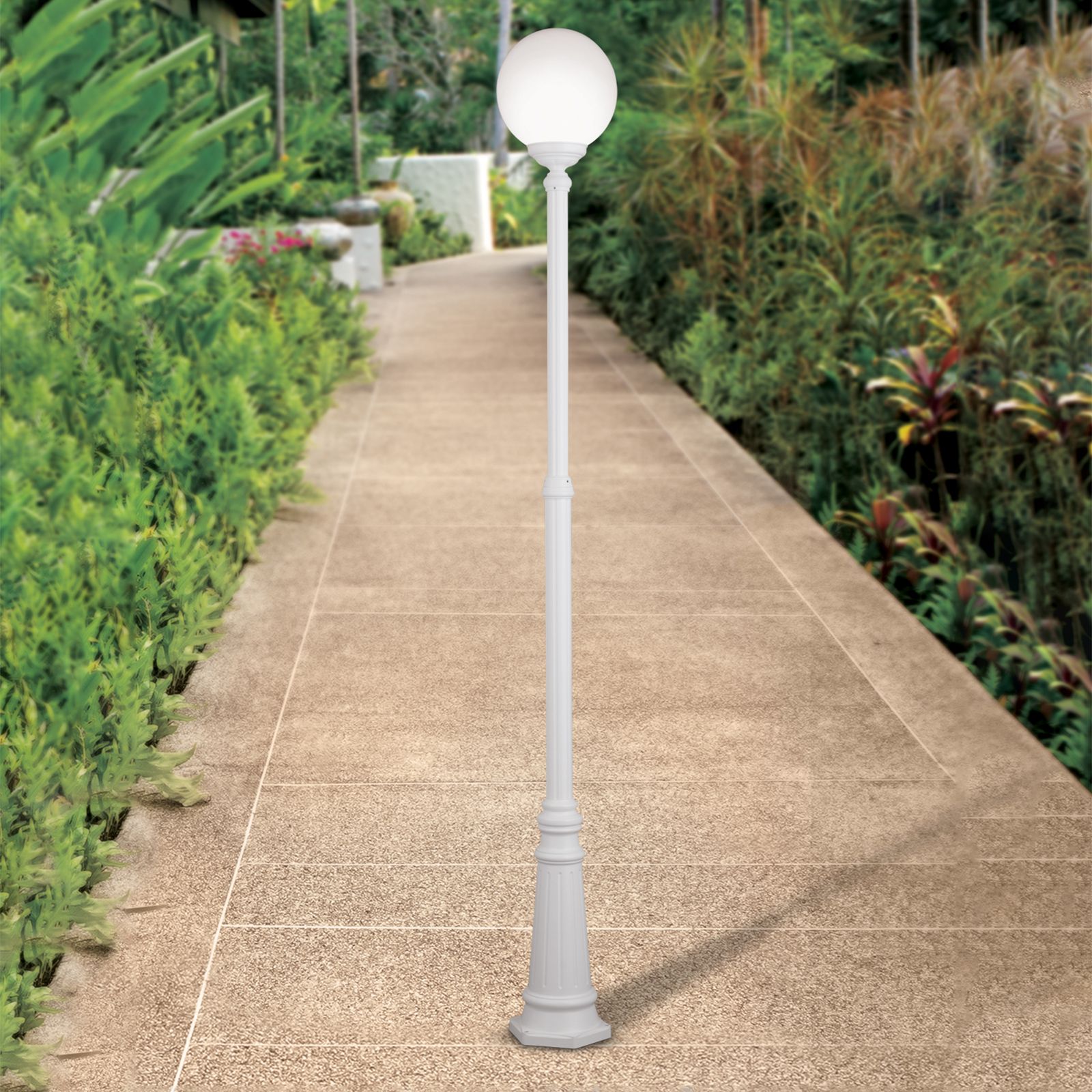 Außenleuchte REIKA, Weiß, H250cm