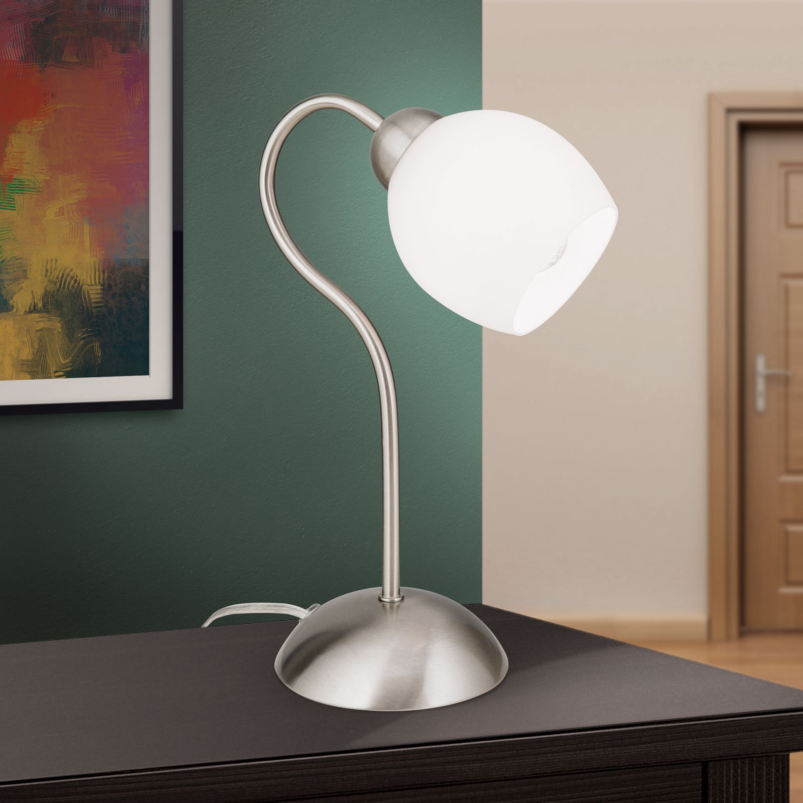 Table lamp TULPO, satinated
