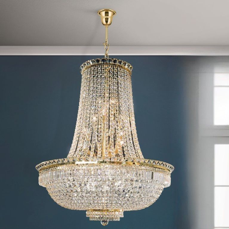 Luster AMBASSADOR, 32-flammig, Gold