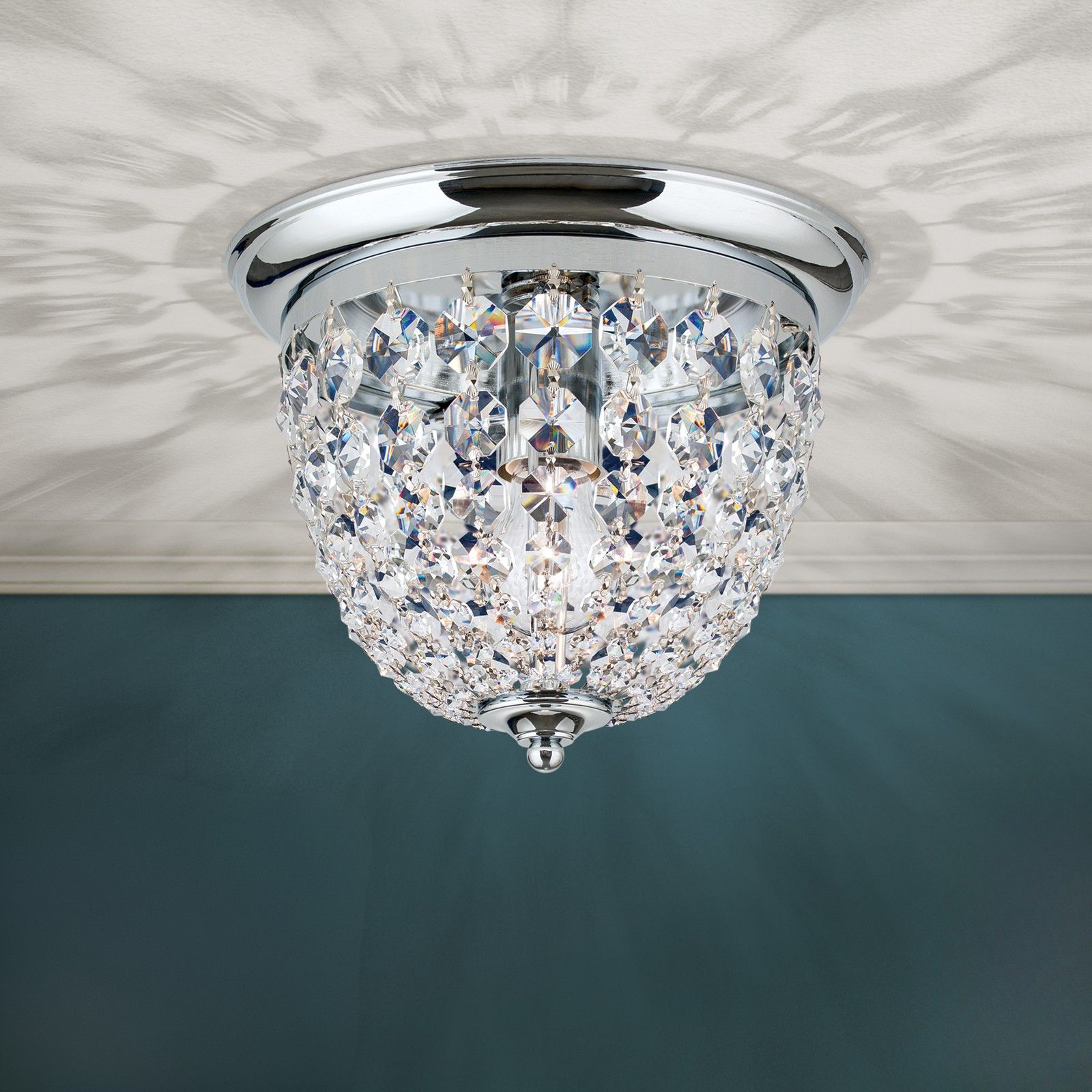 Ceiling light PLAFOND, Ø 26cm, chrome