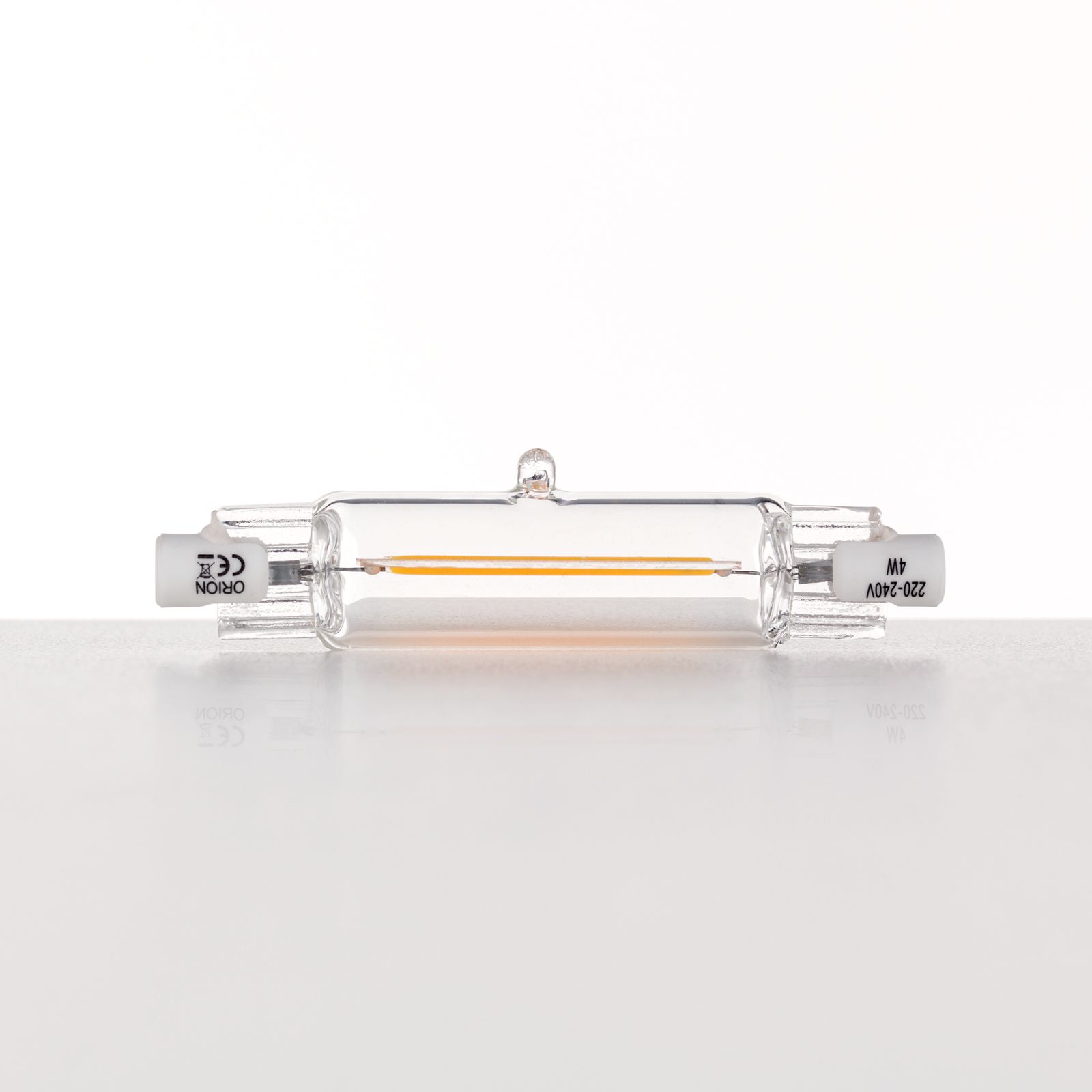 LED R7S Lampe, 4 Watt, 78mm, warm white, clear