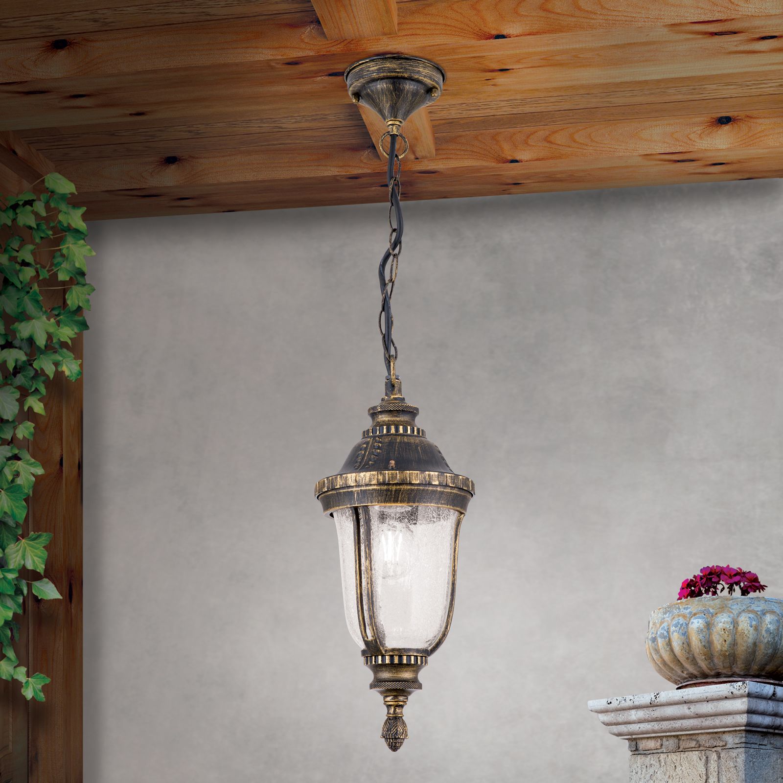 Deckenaußenleuchte AUGUST, Patina