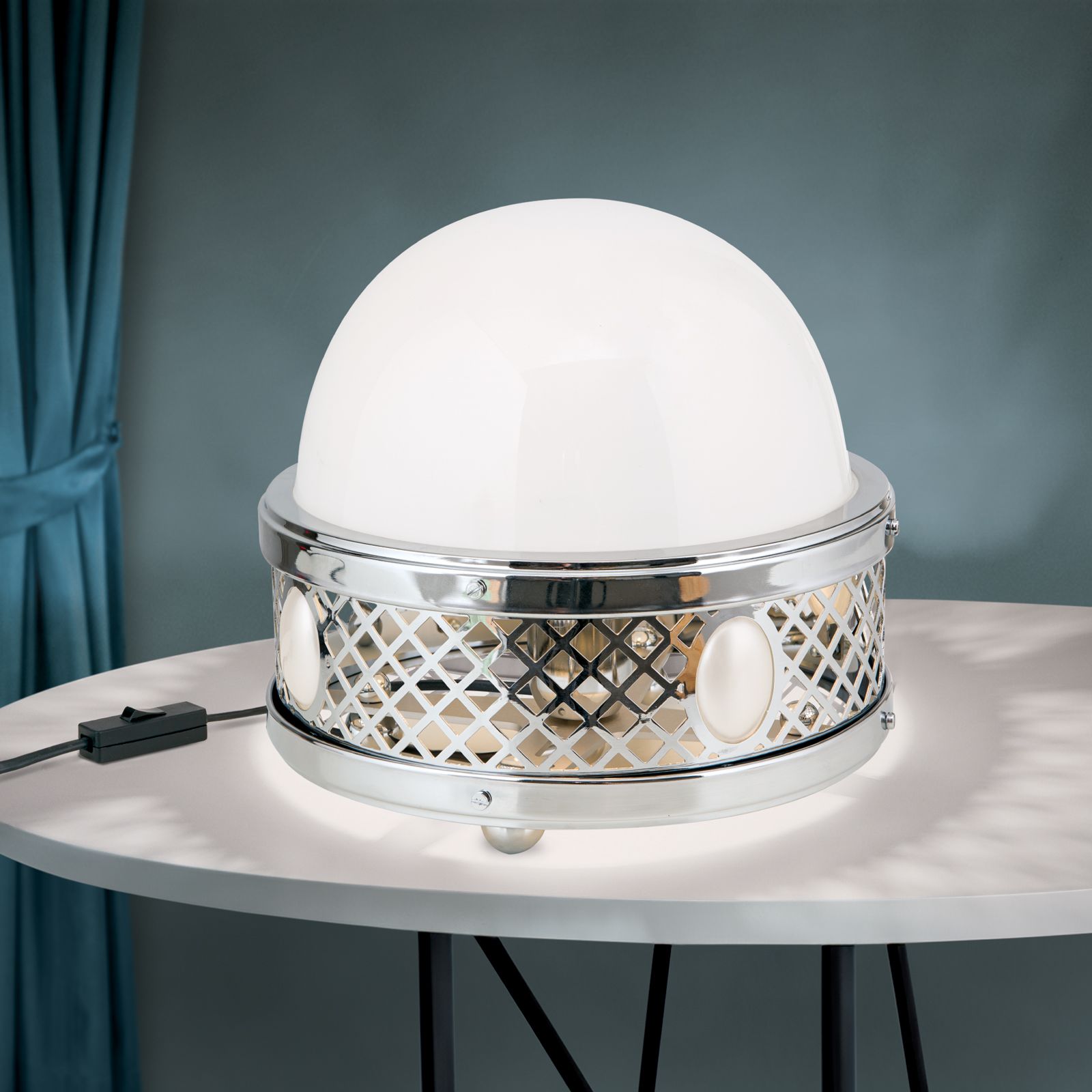 Table Lamp ALT WIEN, nickel finish, H23cm
