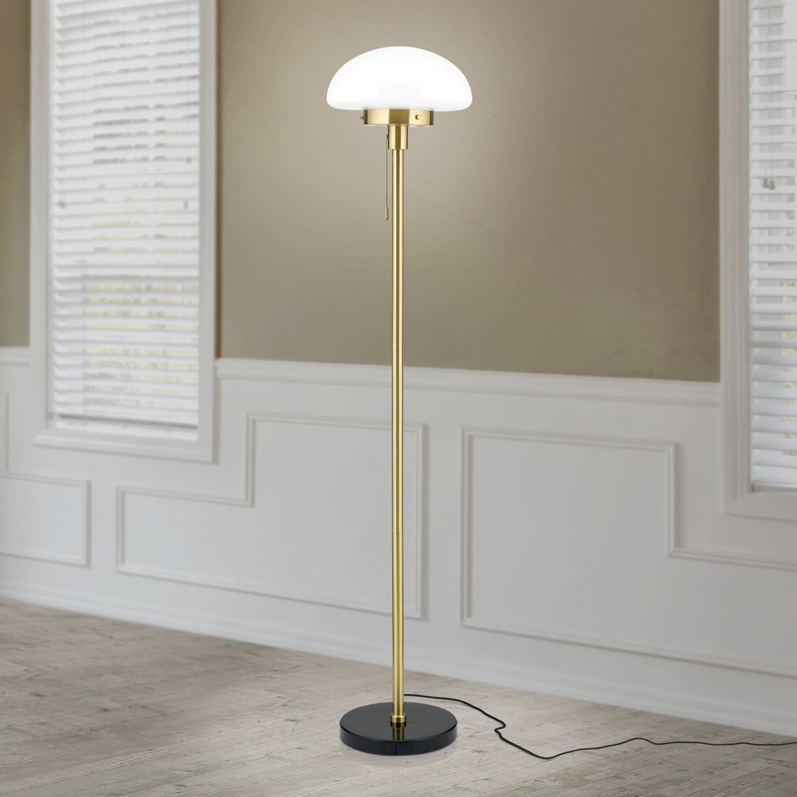 Floor lamp SPARTA, brass-black
