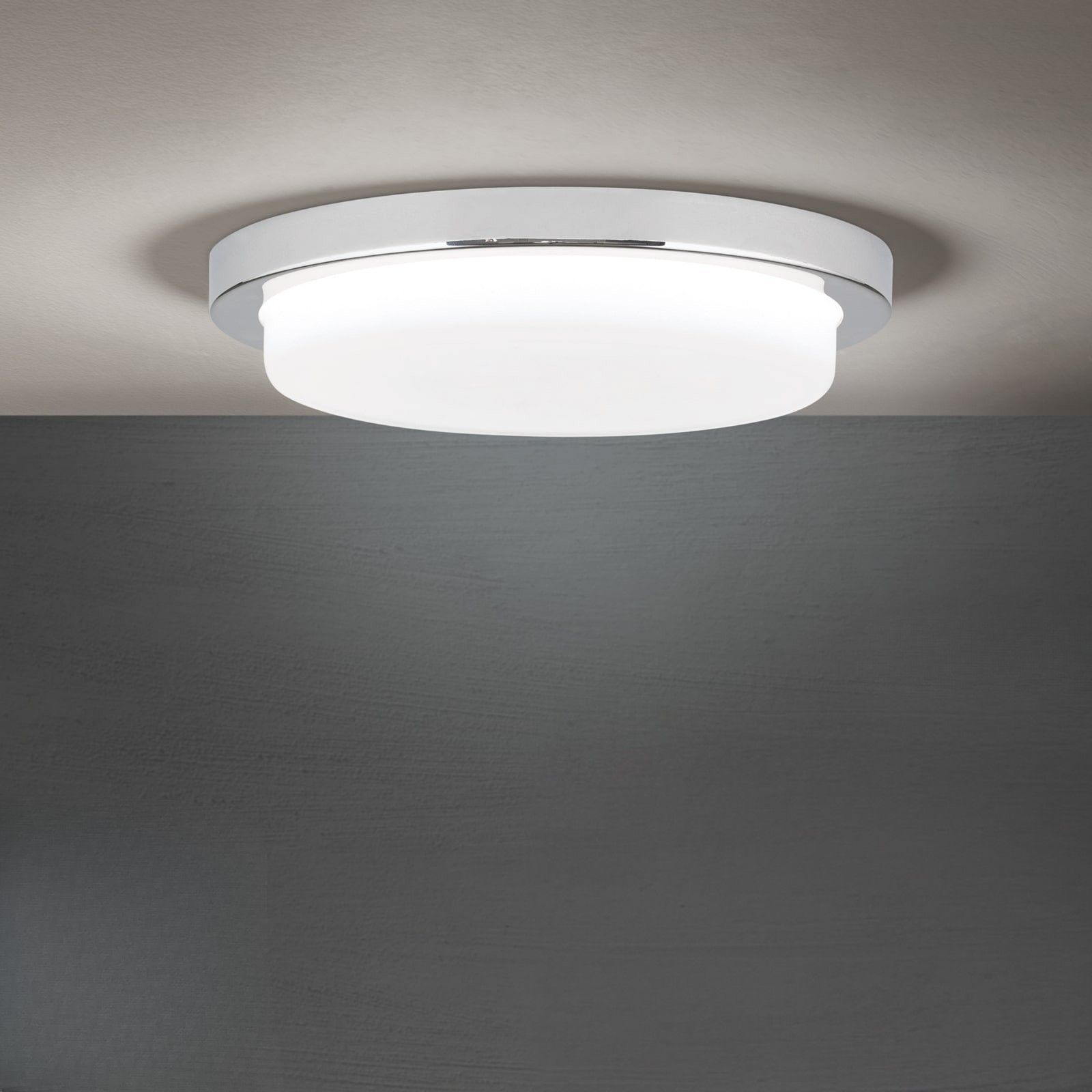 LEROX LED Ceiling Light, chrome finish, Ø 20cm