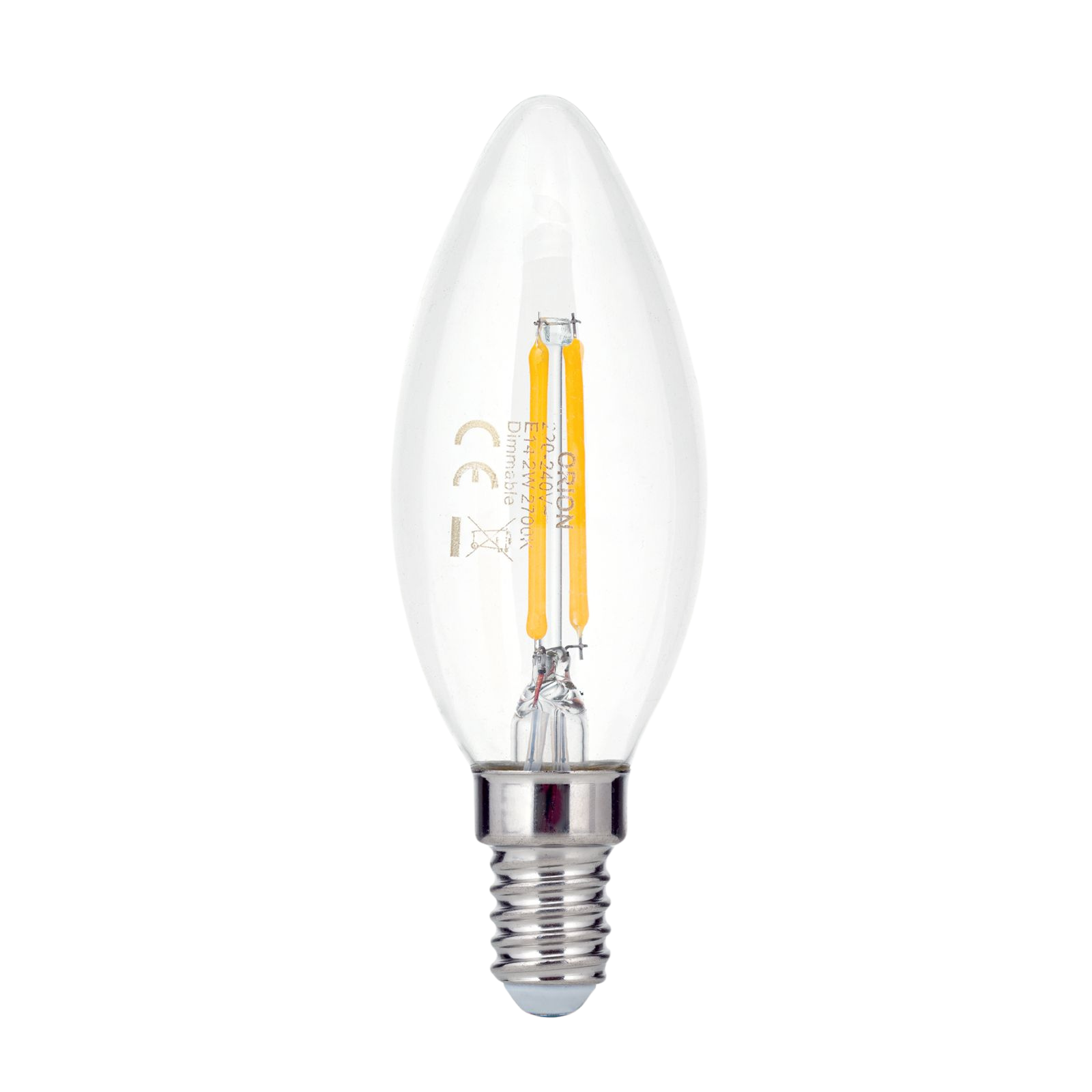LED Kerze, E14, 2W, klar