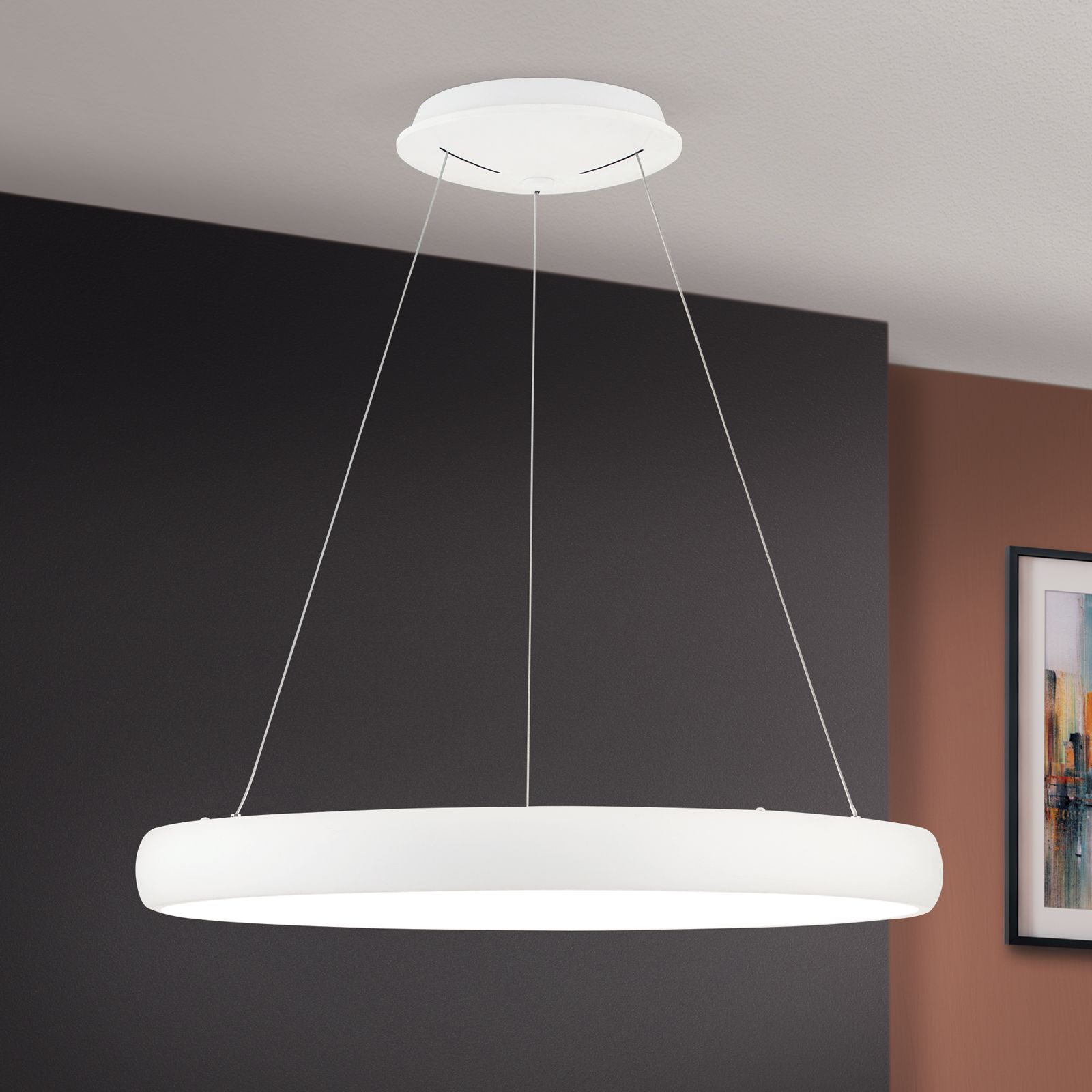 LED pendant lamp VENUS, white, 61 cm | 060.1703-01