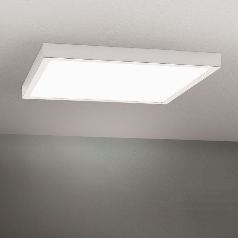 LED Deckenleuchte LERO, eckig, Titan, 4000K