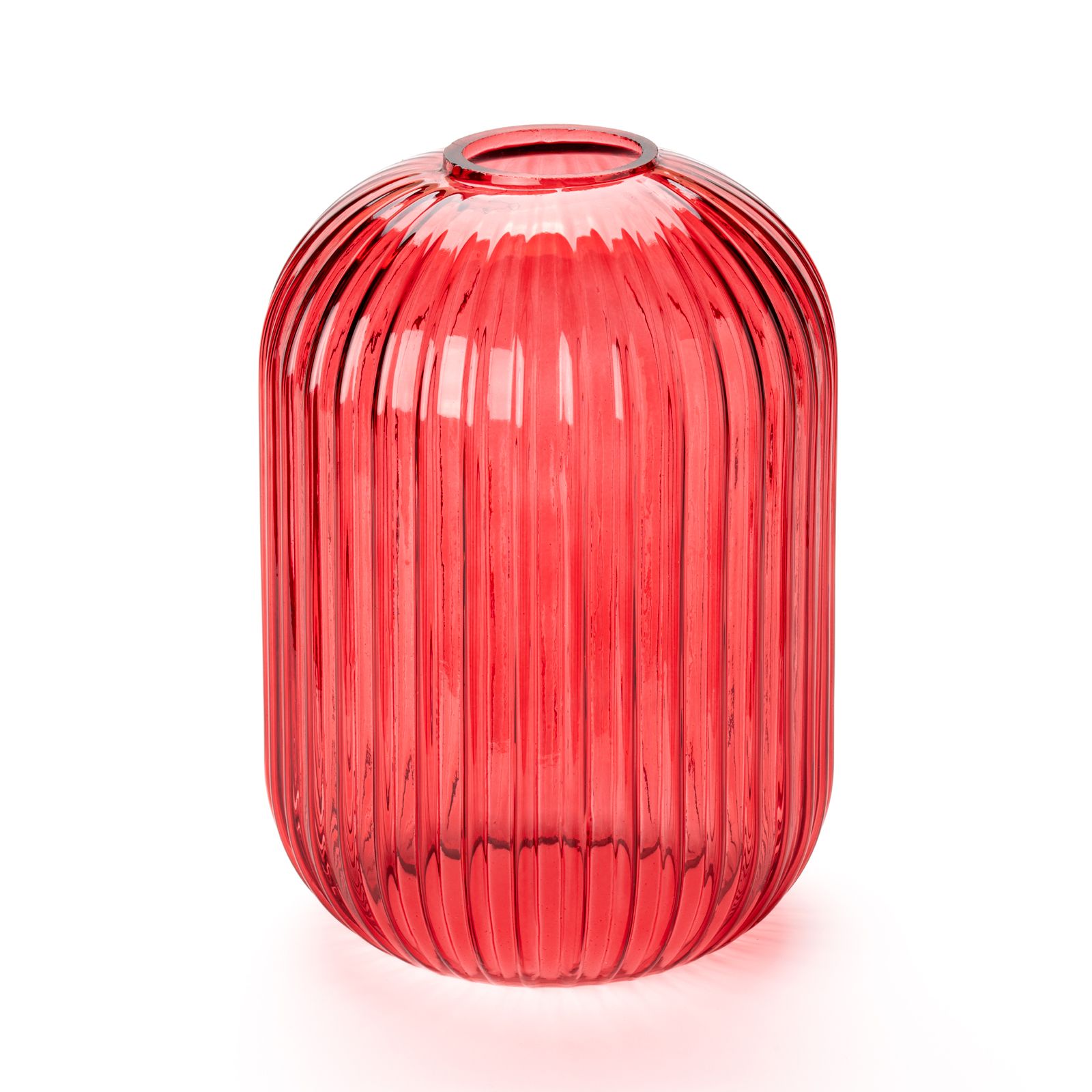 Glass shade CARNEVAL, Ø 140 mm, red