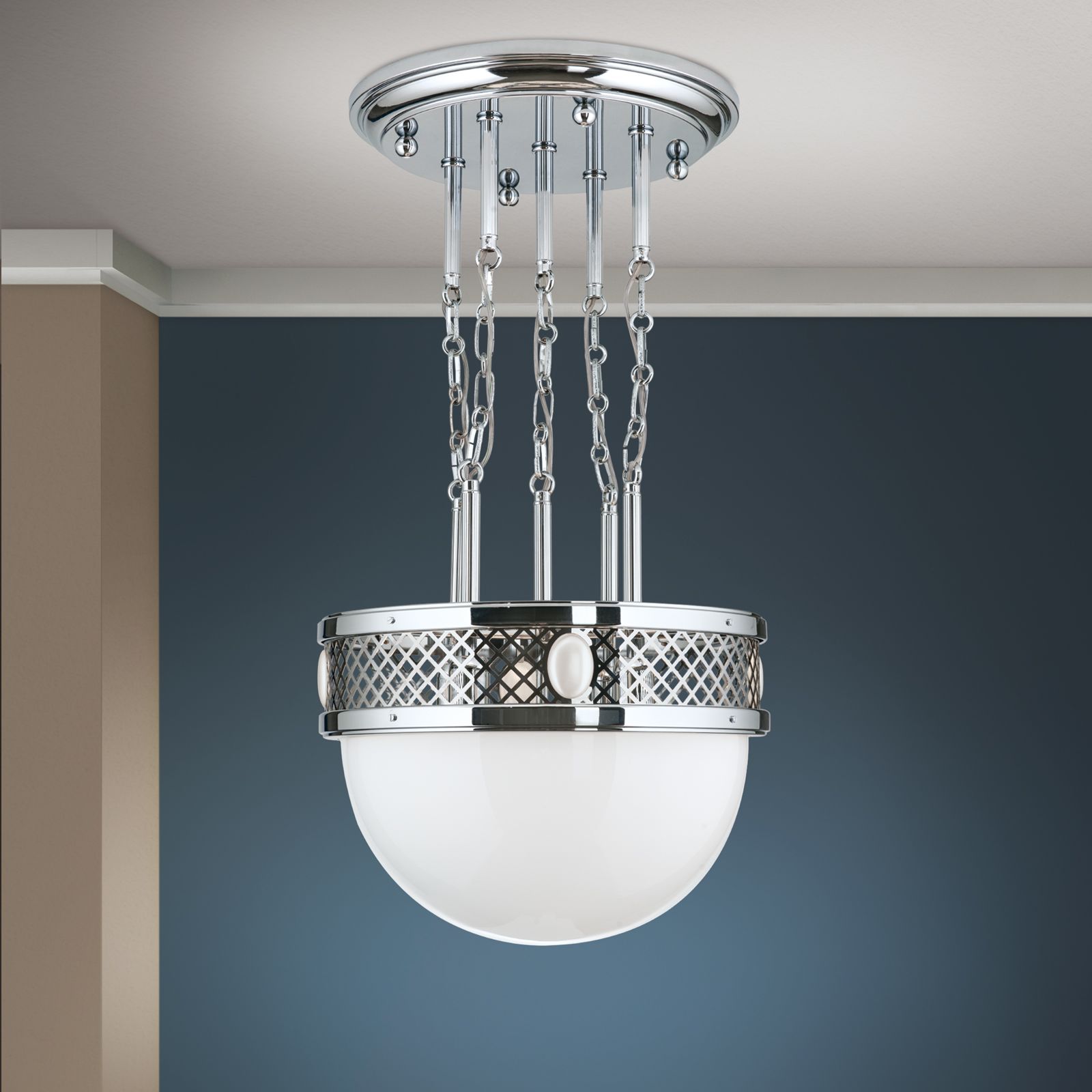 Pendant ALT WIEN, nickel finish, 46cm