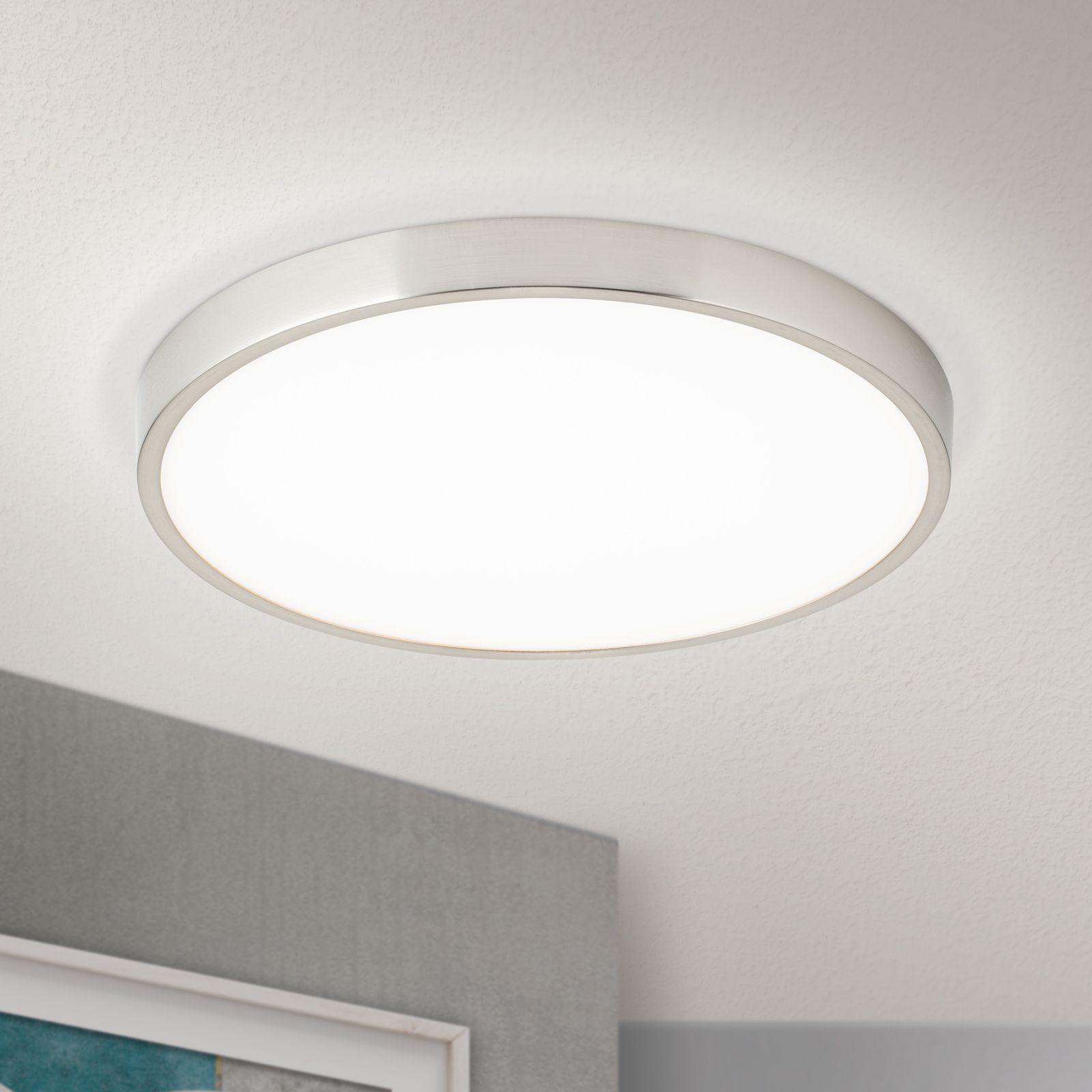 LED Deckenleuchte BULLY, Ø 28 cm, Satin