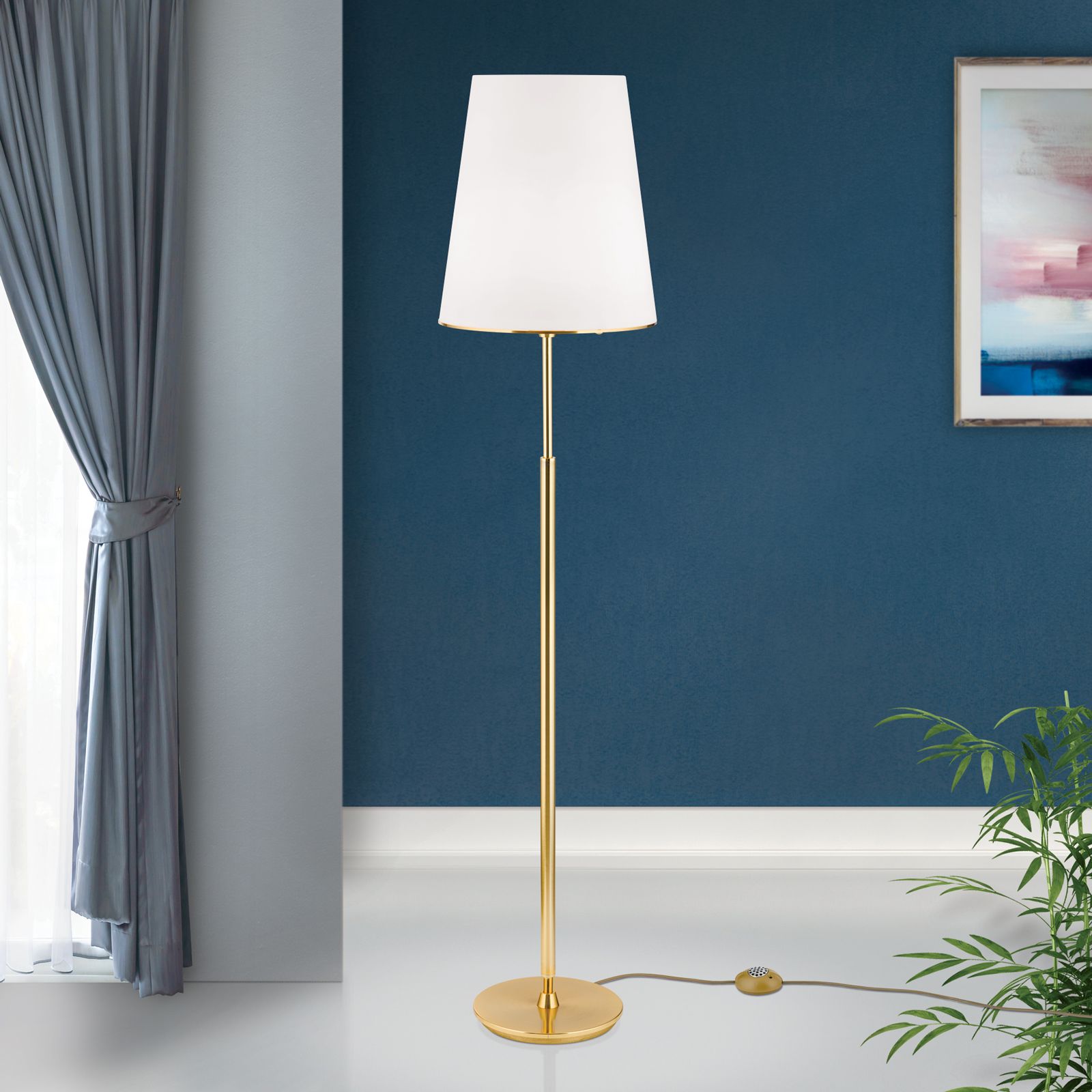 Stehlampe KONUS, Gold-matt