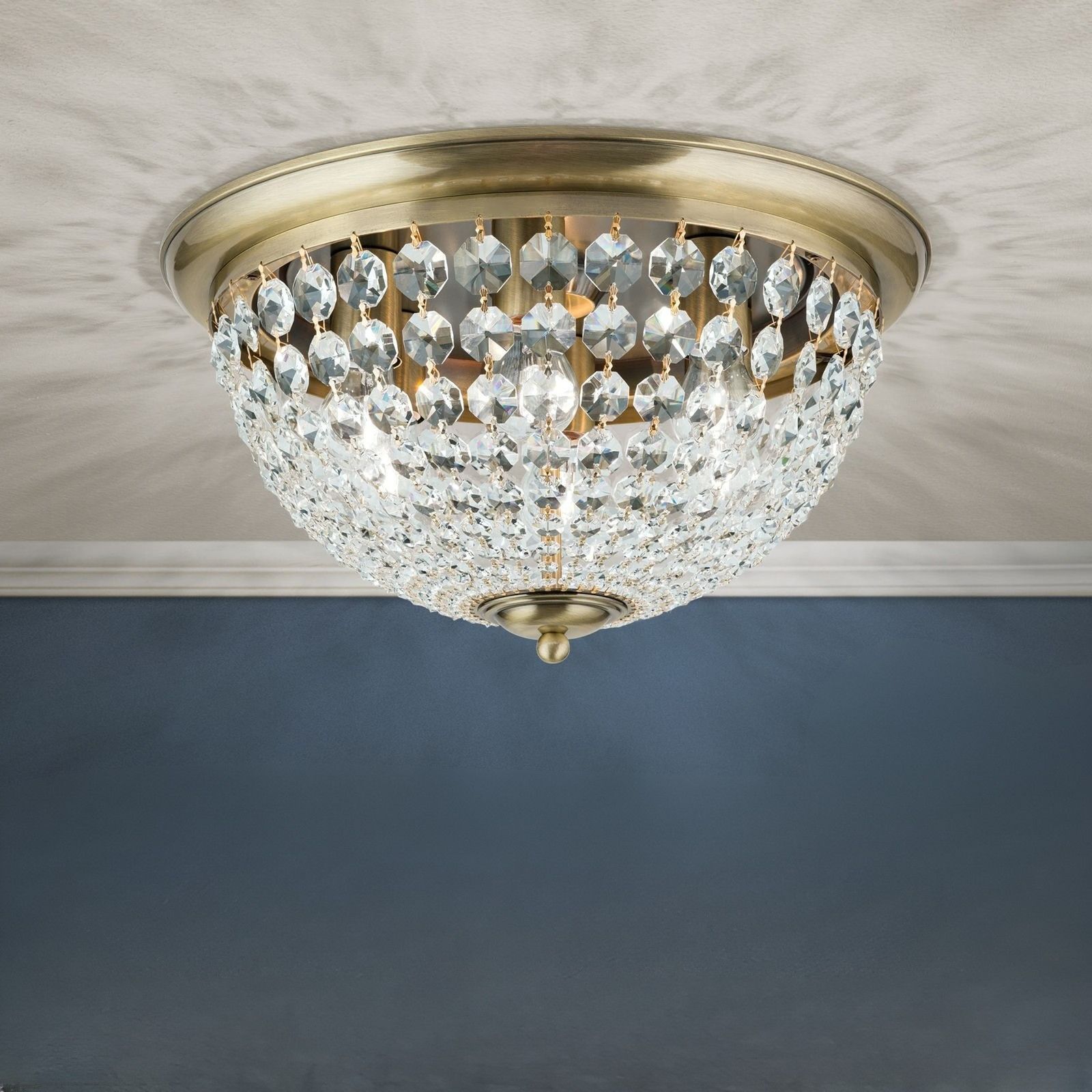 Ceiling light PLAFOND, Ø 47cm, patina