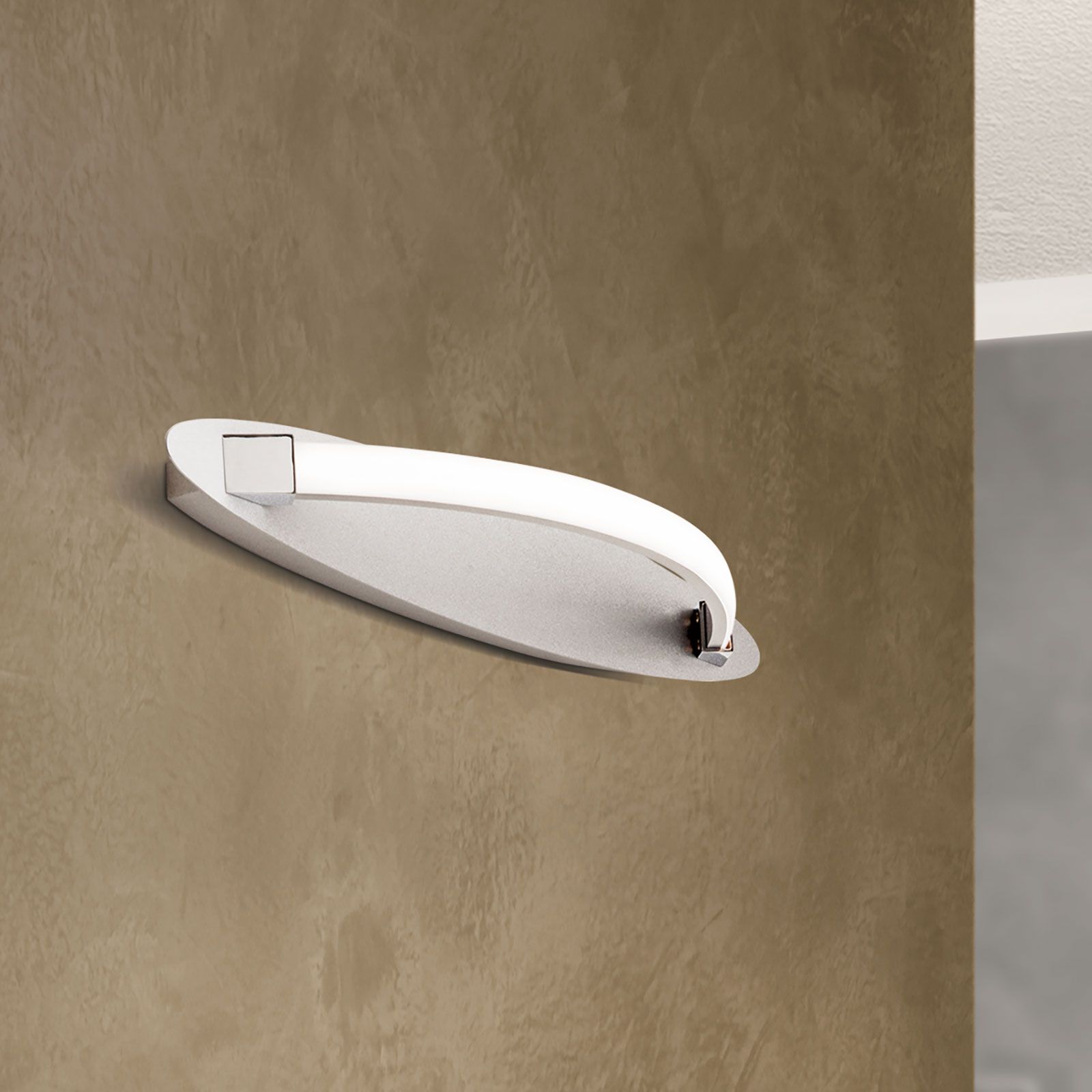 LED-Wandleuchte CURVE, Alu matt, 45cm