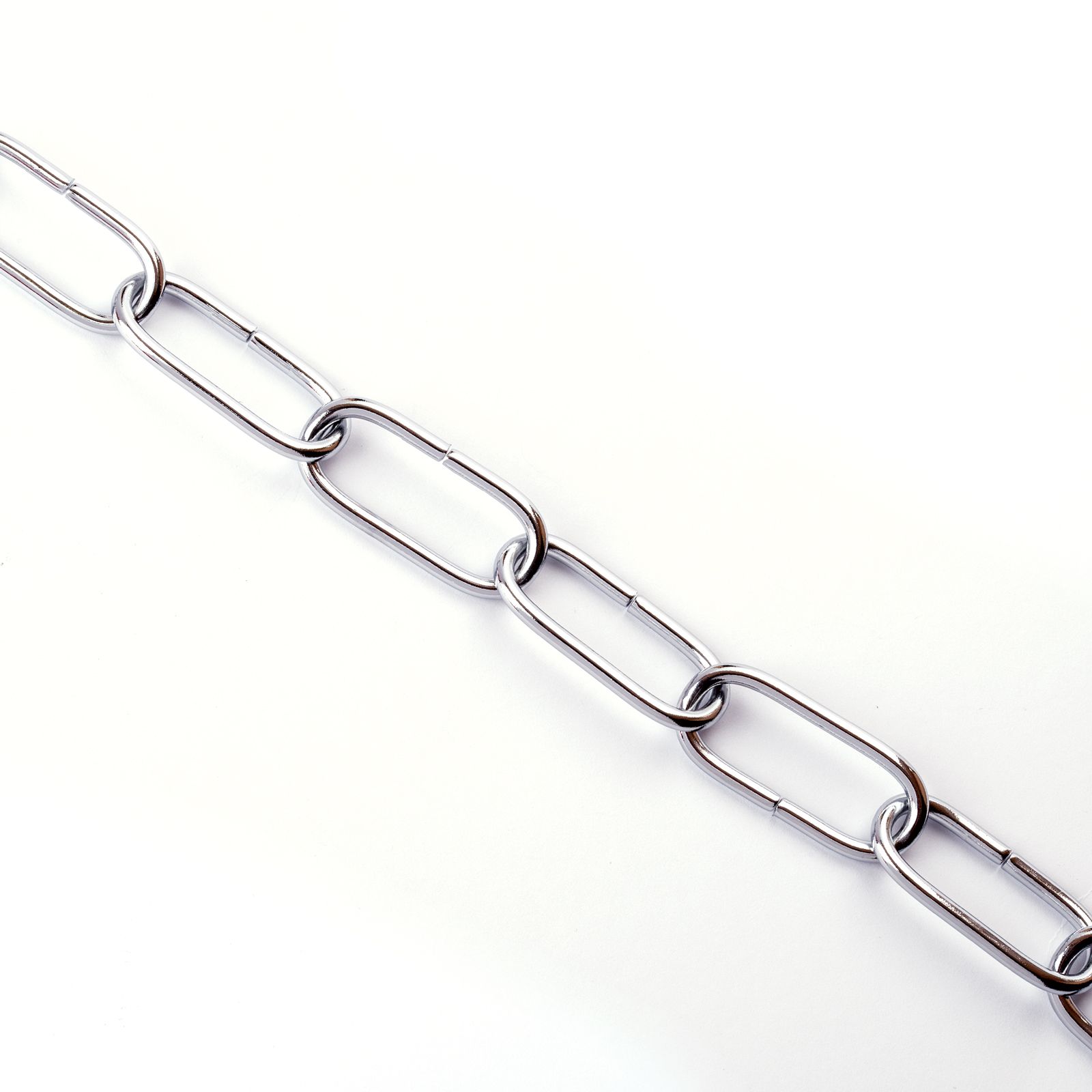 Lamp chain, 40x17x2,7 mm, 1 m, chrome