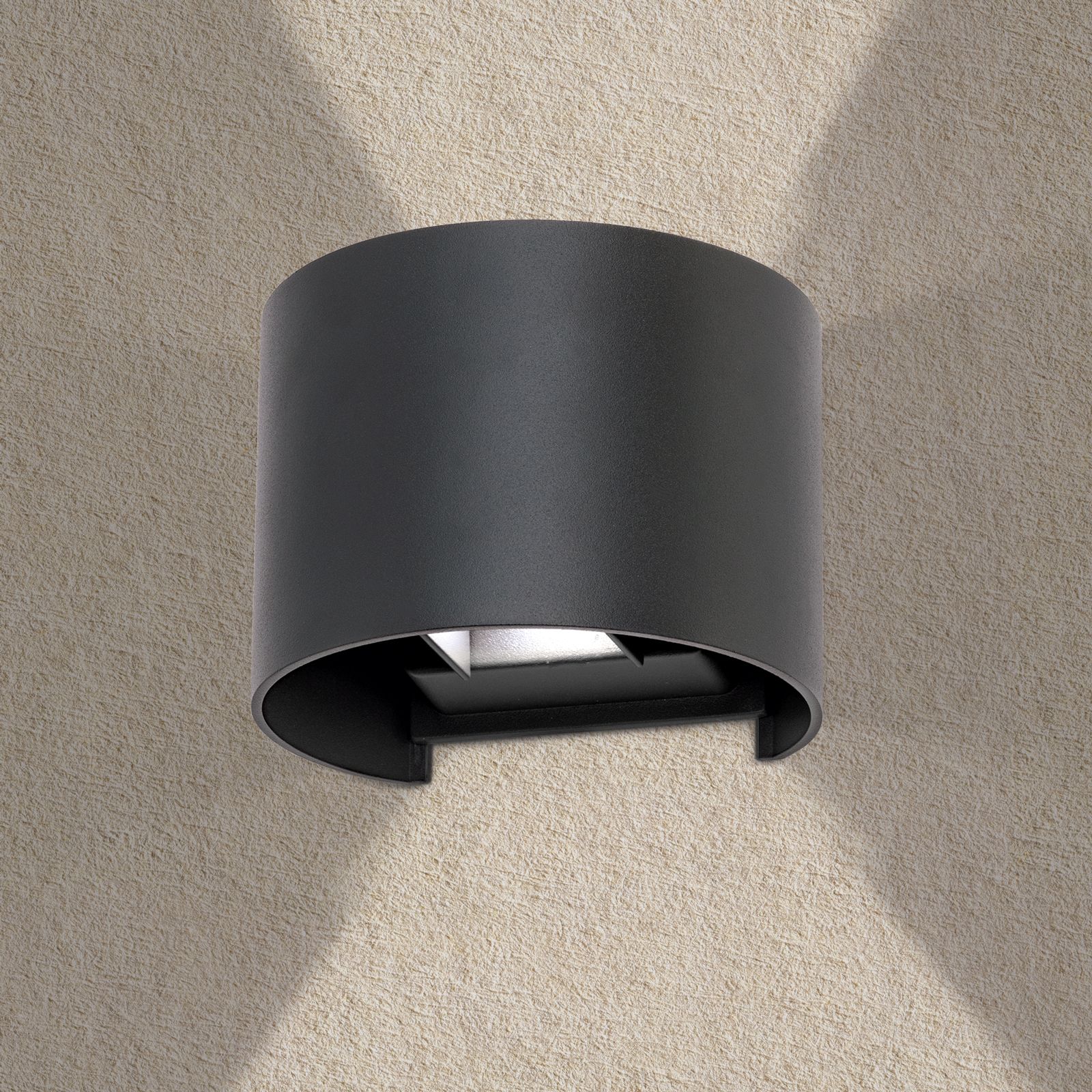 LED Outdoor Wall Light GRETA, IP54, anthracite