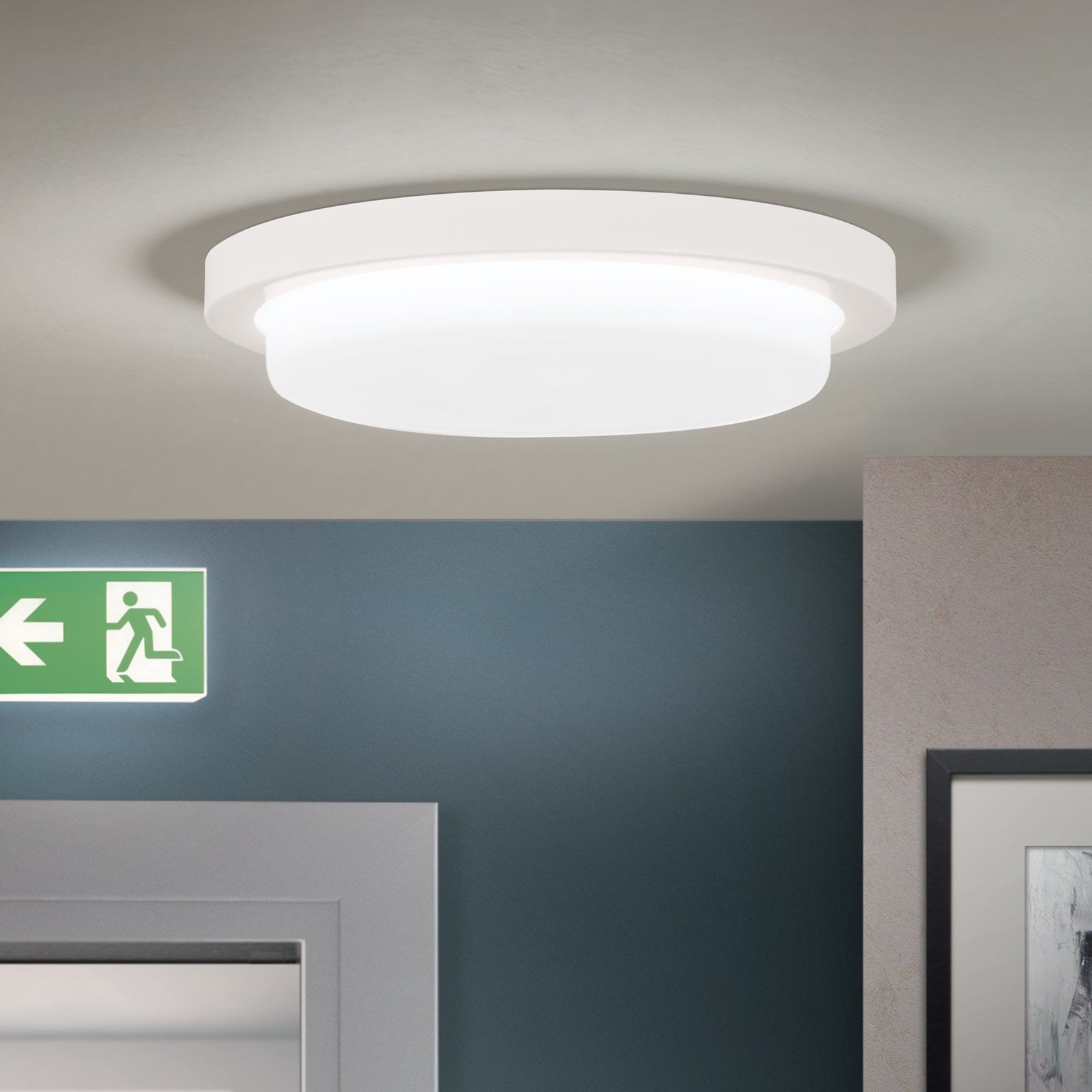 LEROX LED Ceiling Light white finish, Ø 20cm