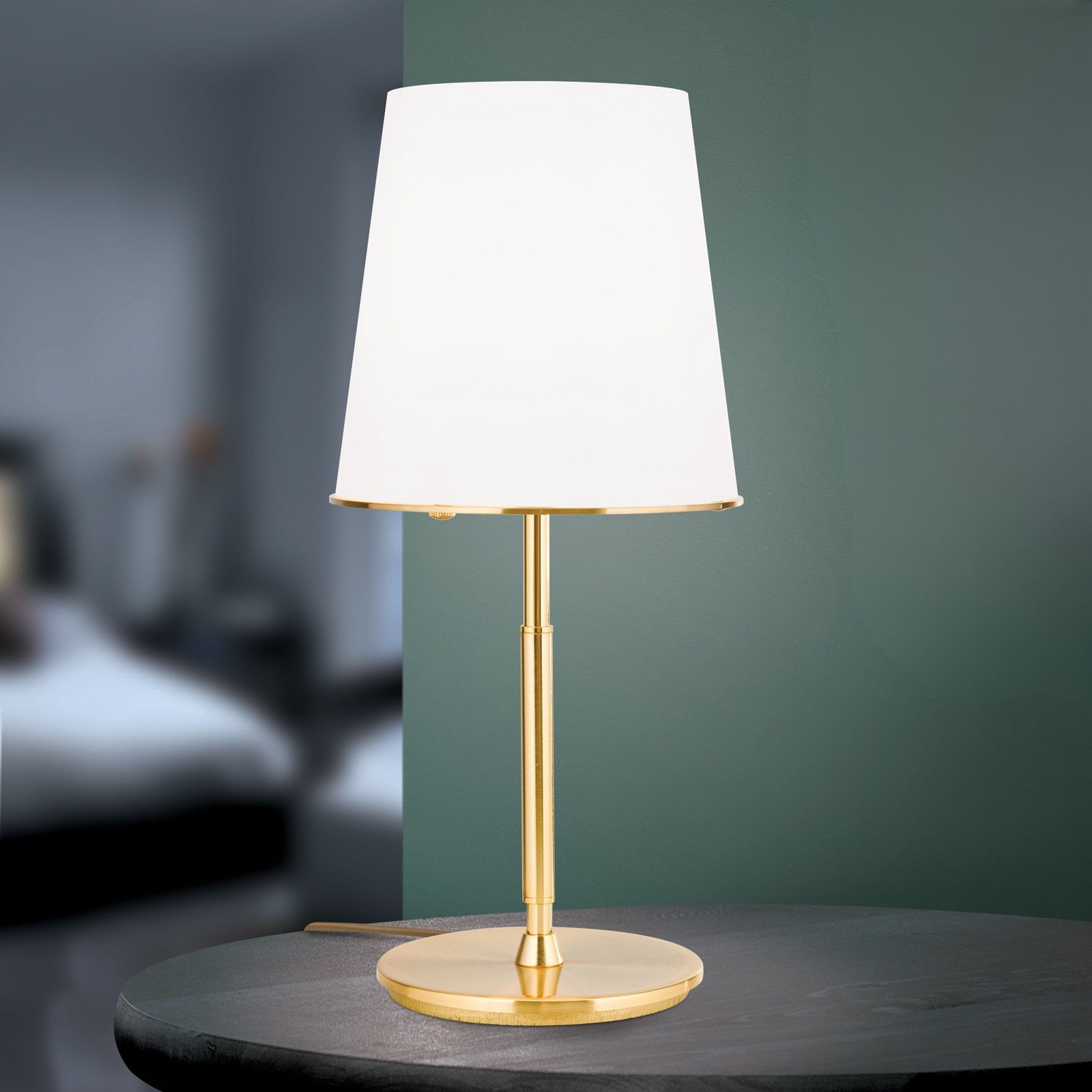 Table lamp KONUS, 1-flame, gold matt