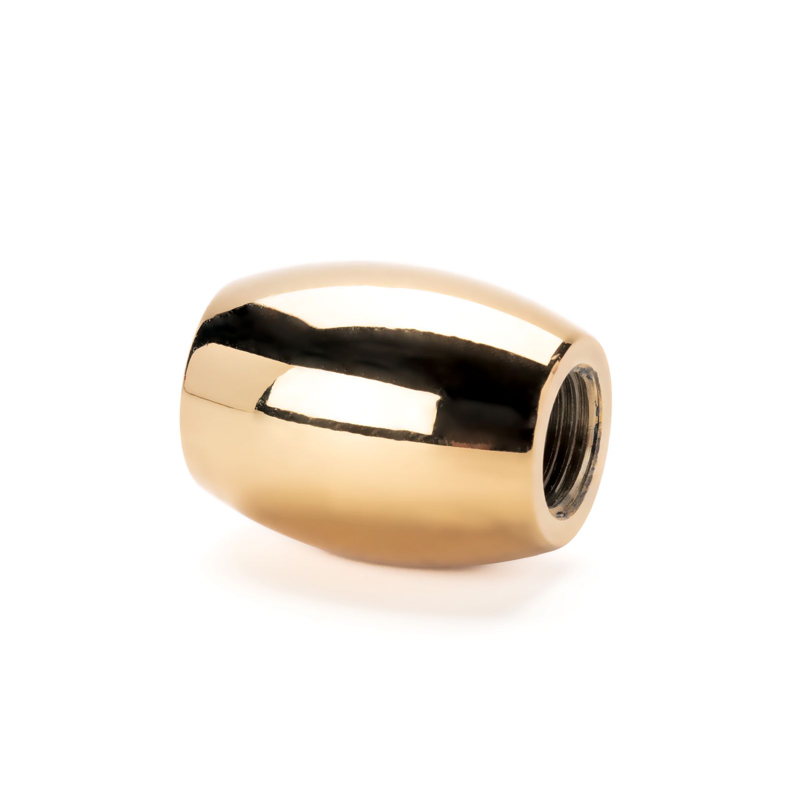 Olive socket w/o set screws, 1/8" , gold