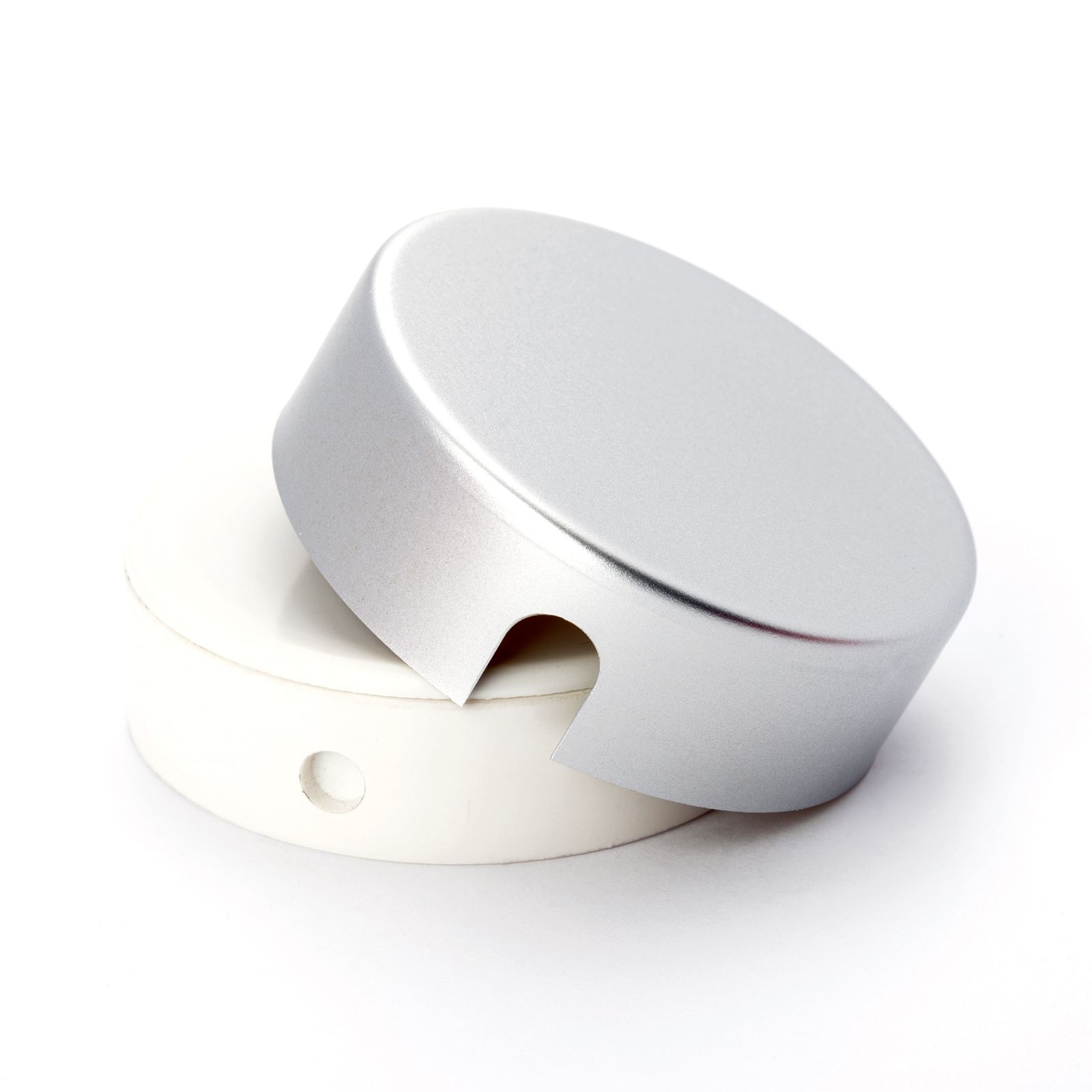 Junction box, Ø 70 mm, nickel matt