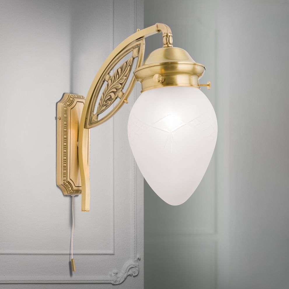 Wall light BUDAPEST, 1-flame, bronze