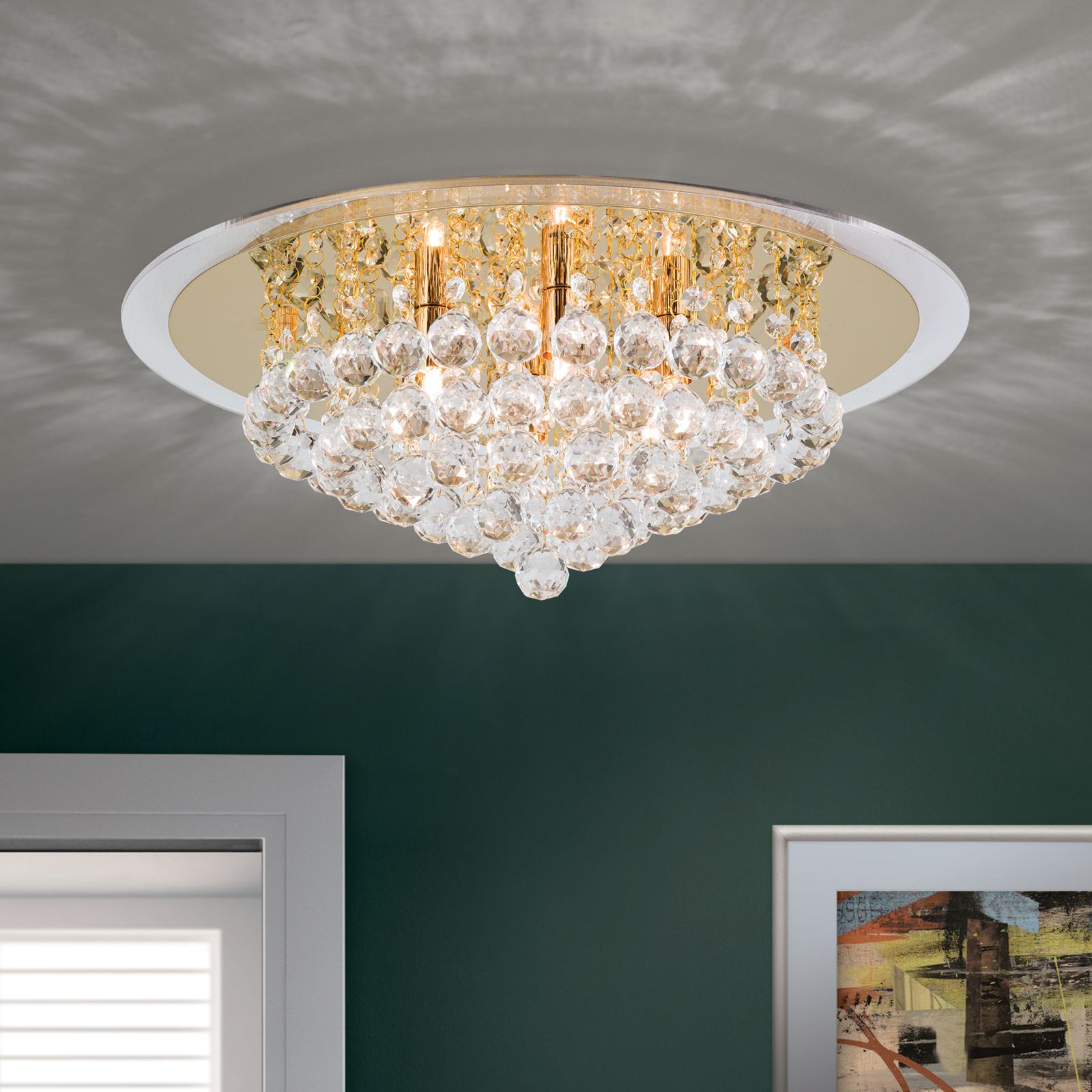 Deckenluster GLORIA, Gold, 50cm