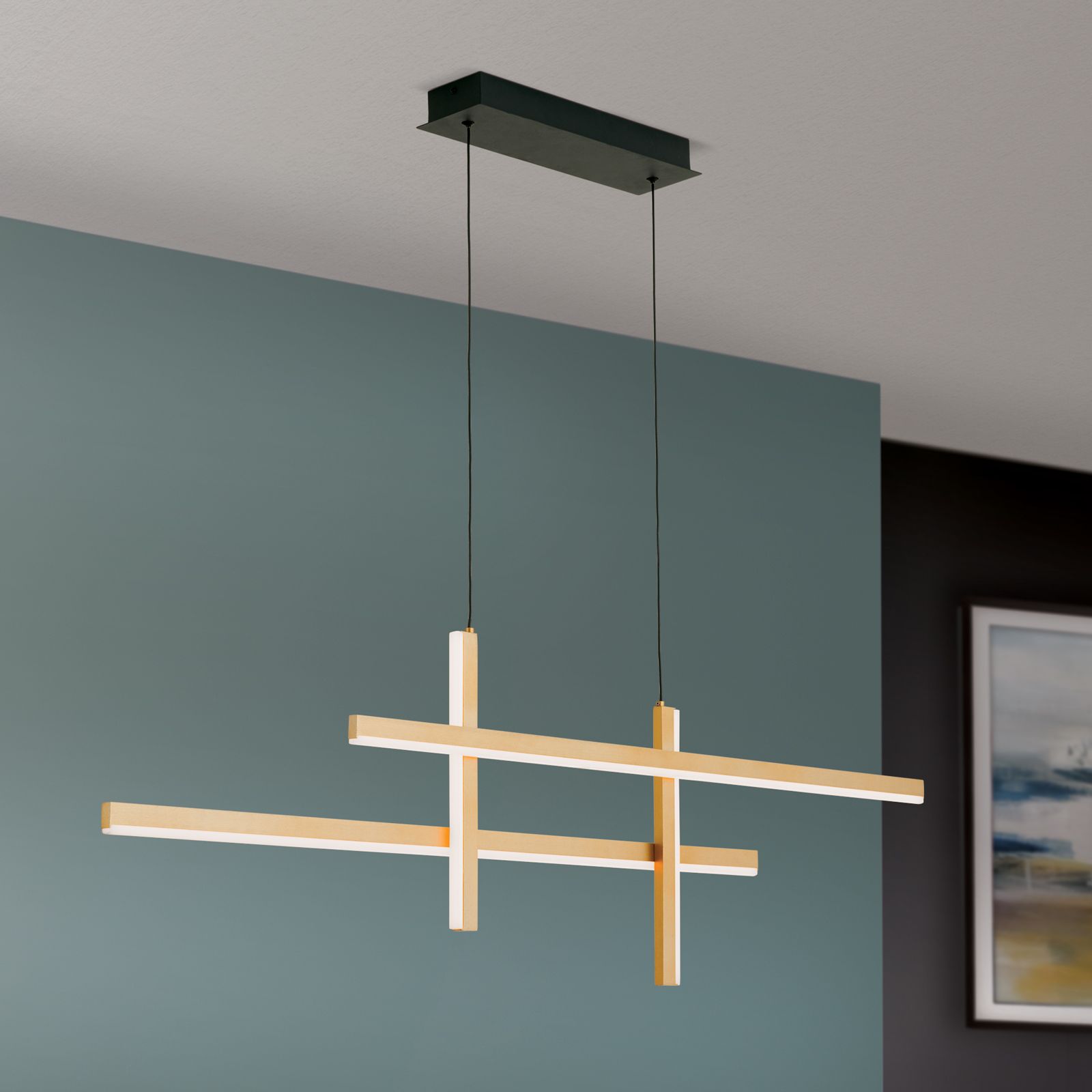 LED pendant lamp STARGATE, satin finish