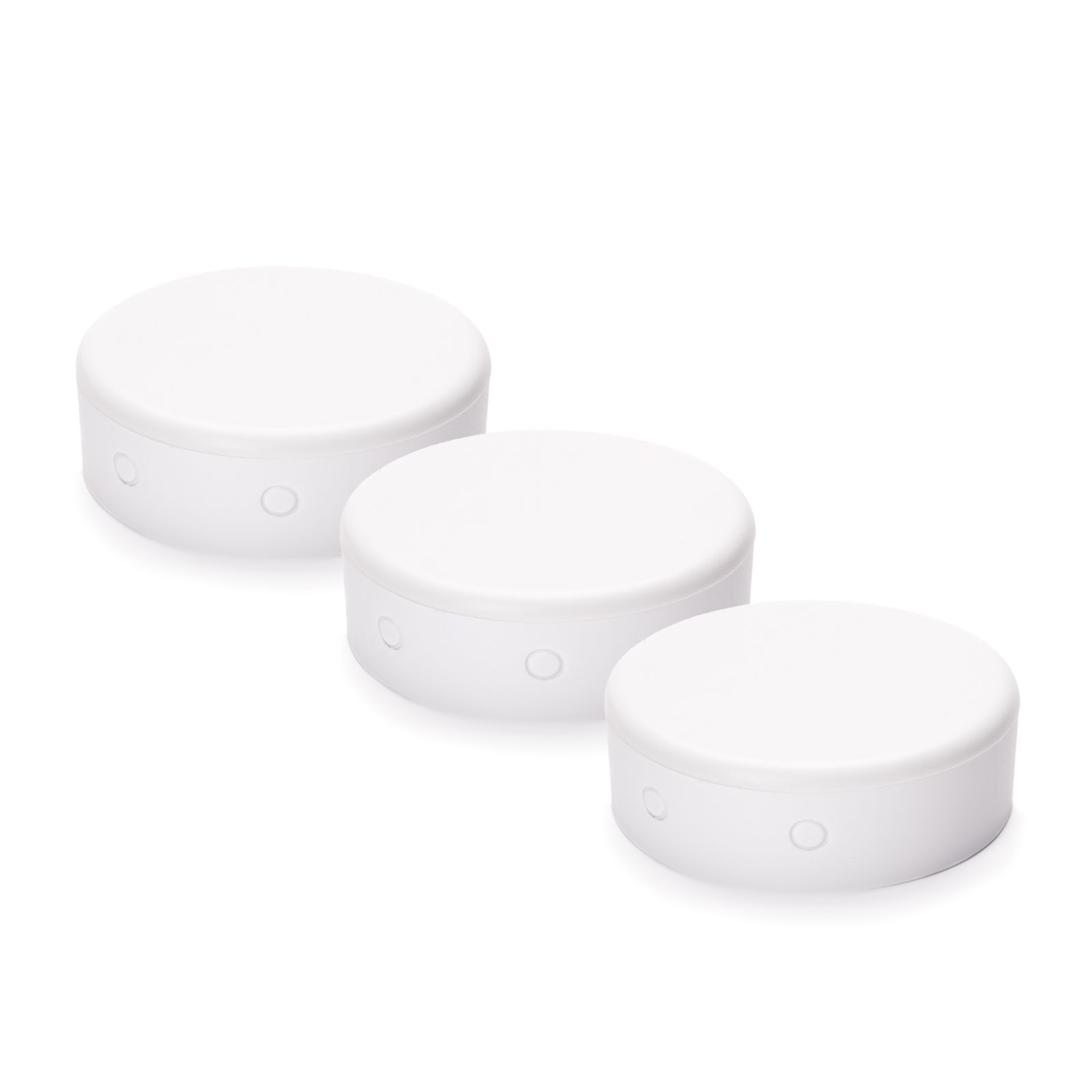 Verteilerdose-Set, 3 Stück, PVC, Ø 70 mm, Weiß